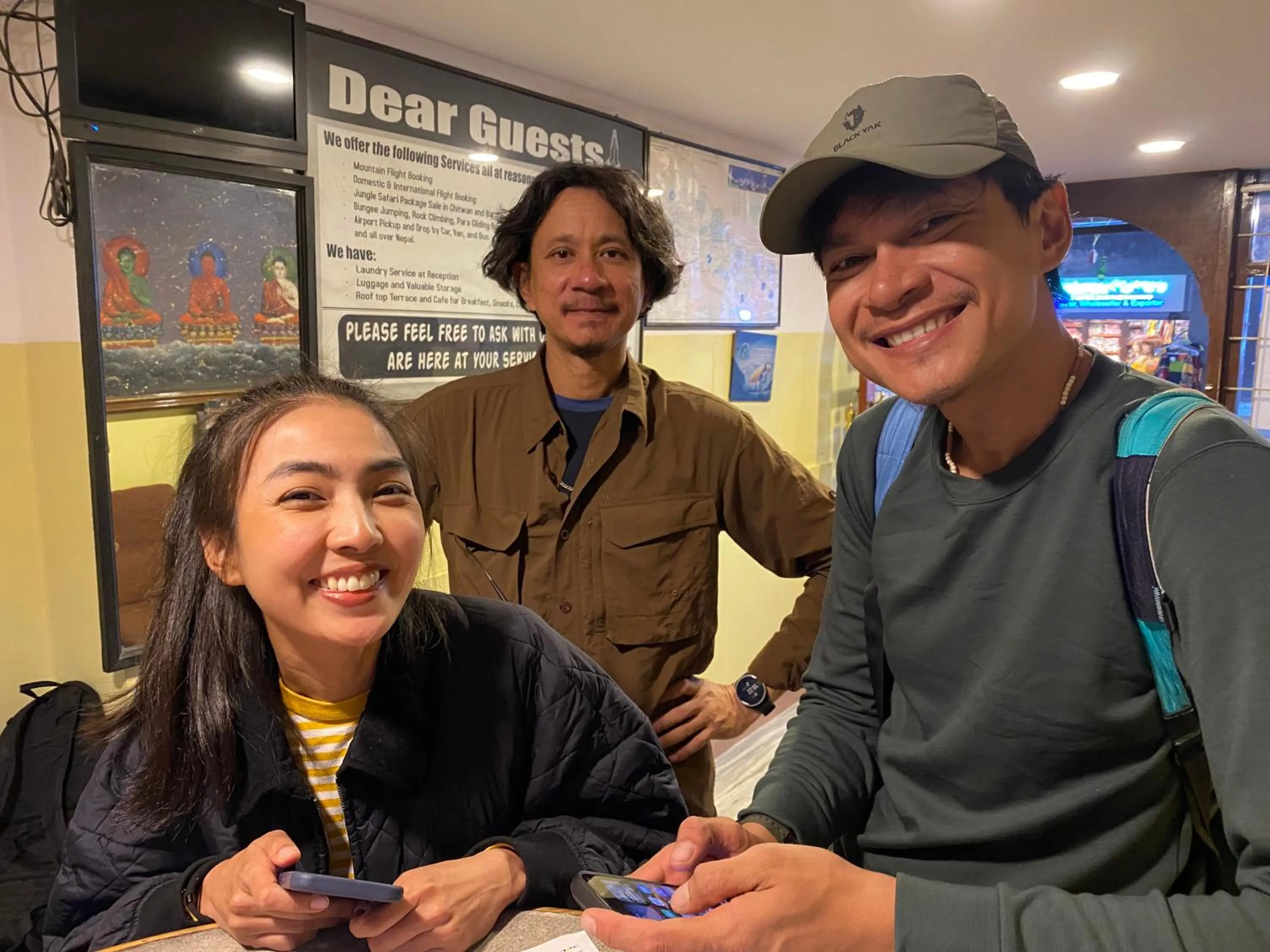 Guests in Bag Packer's Lodge