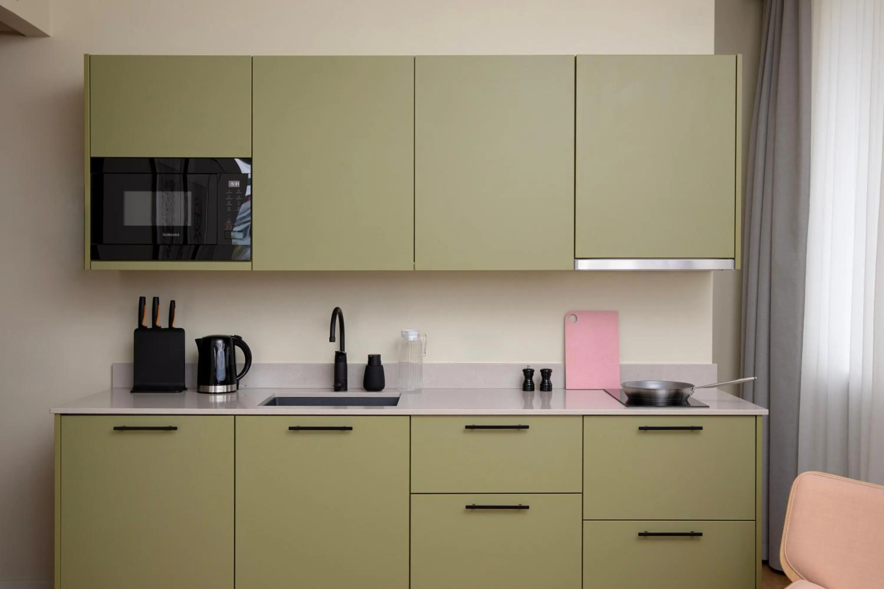 Kitchen or kitchenette in Bob W Turku City Centre