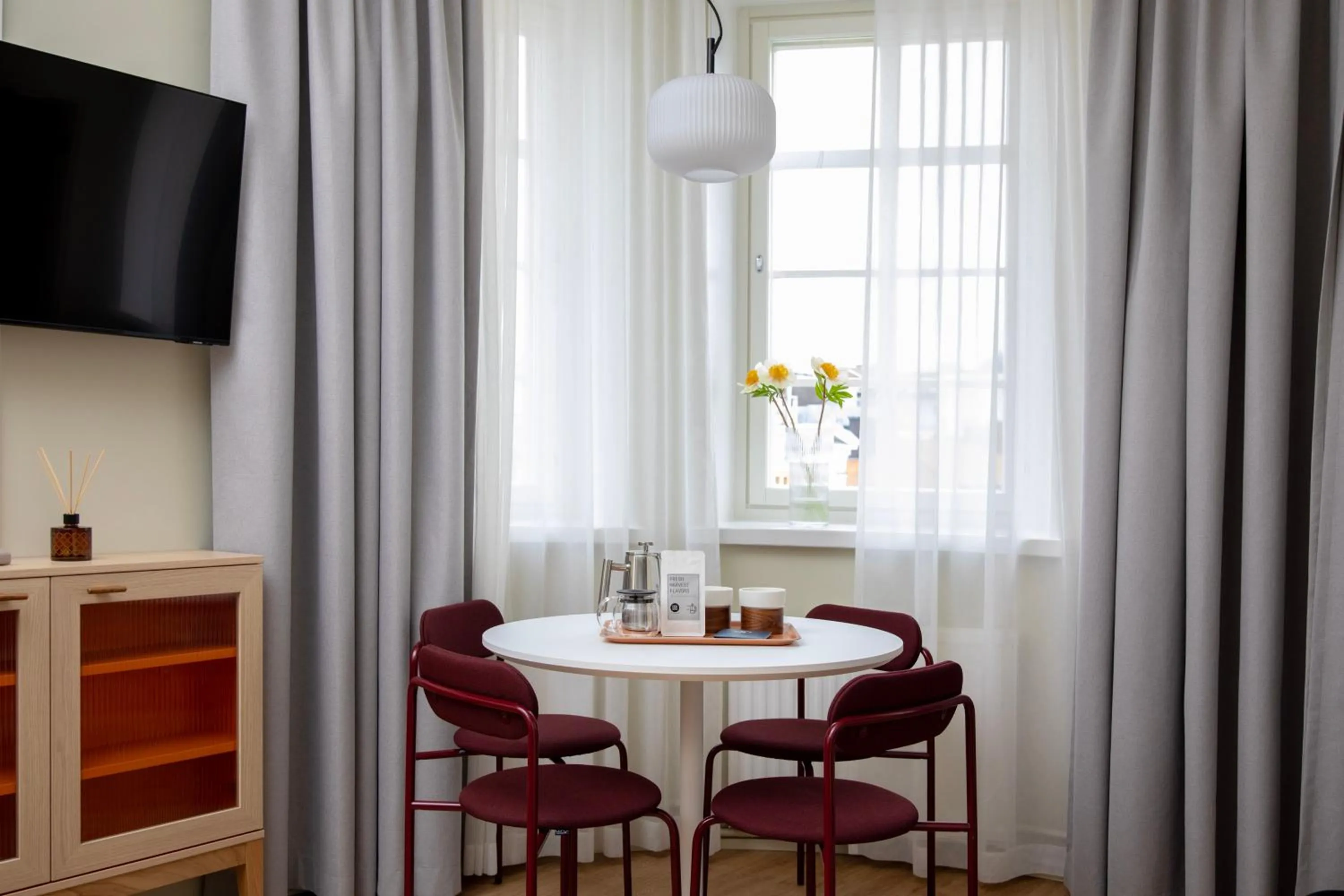 Dining area in Bob W Turku City Centre