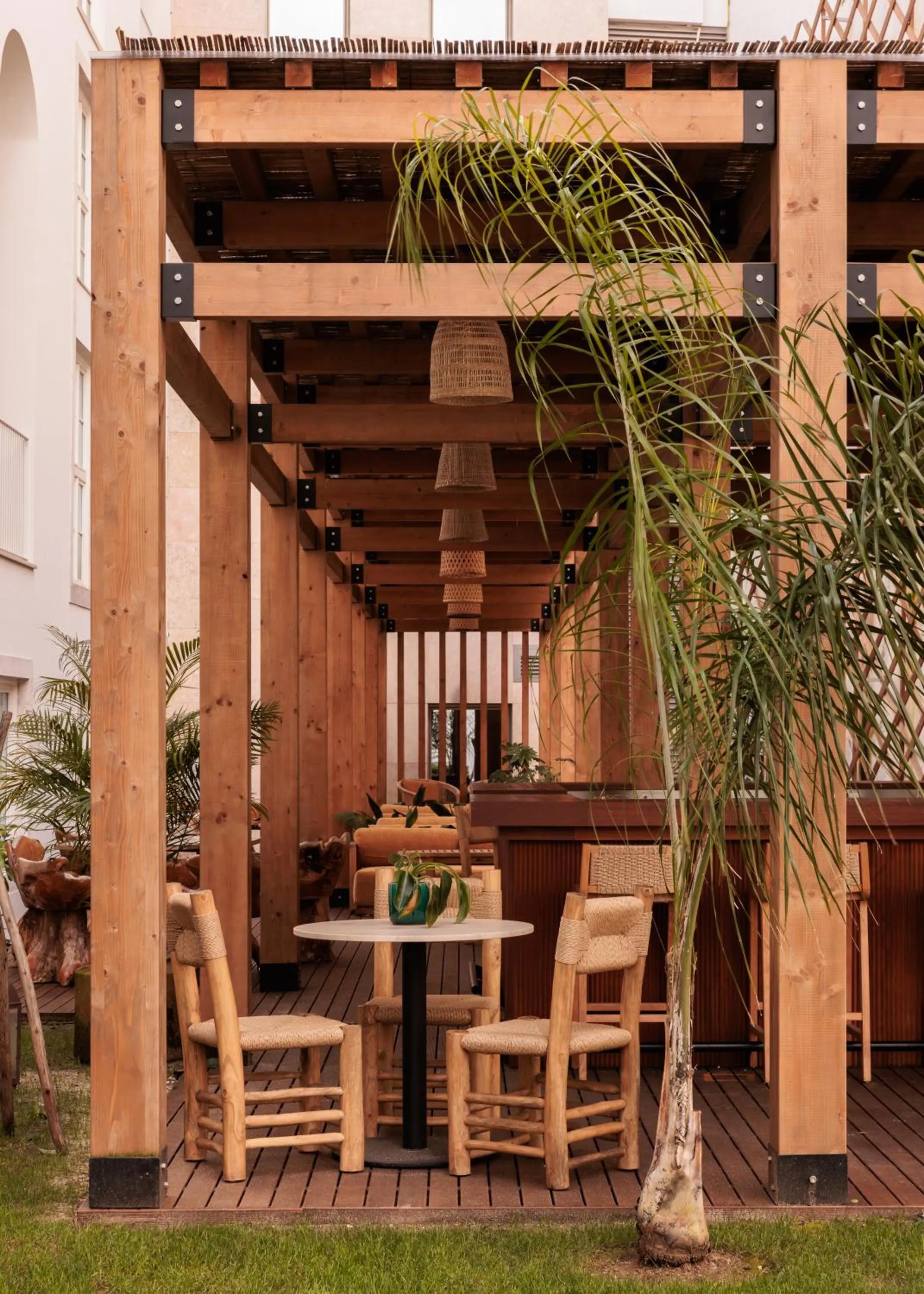 Inner courtyard view in Locke de Santa Joana