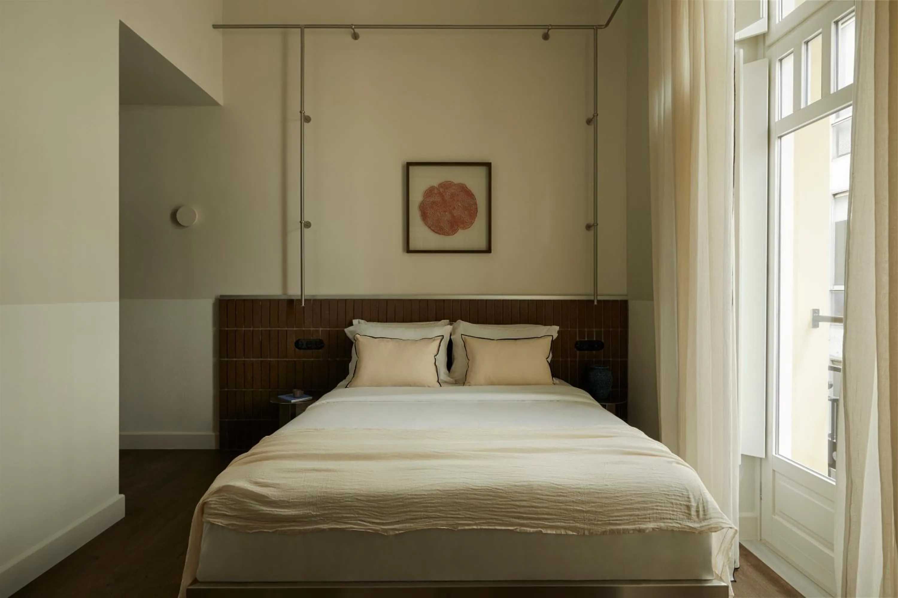 Bed in Ergon Bakehouse Athens