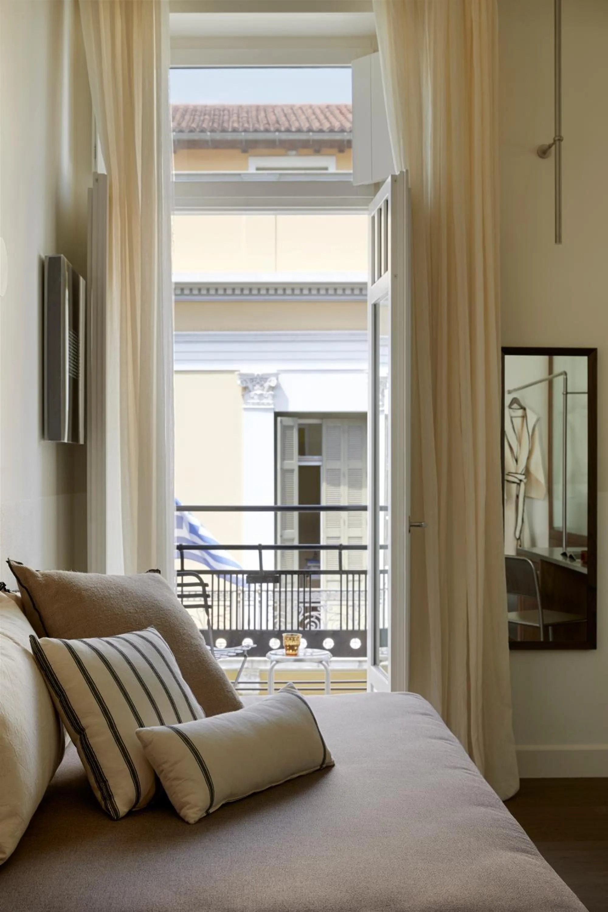 View (from property/room), Bed in Ergon Bakehouse Athens