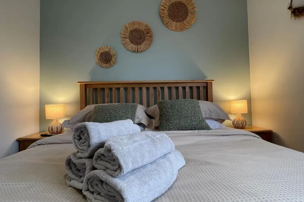 Bed in Braeview - by Caithness Luxury Apartments NC500 - 3 Bedroom Luxury holiday home - Sleeps Work teams upto 3 & holiday makers upto 5