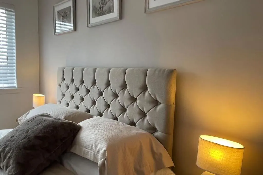 Bed in Braeview - by Caithness Luxury Apartments NC500 - 3 Bedroom Luxury holiday home - Sleeps Work teams upto 3 & holiday makers upto 5