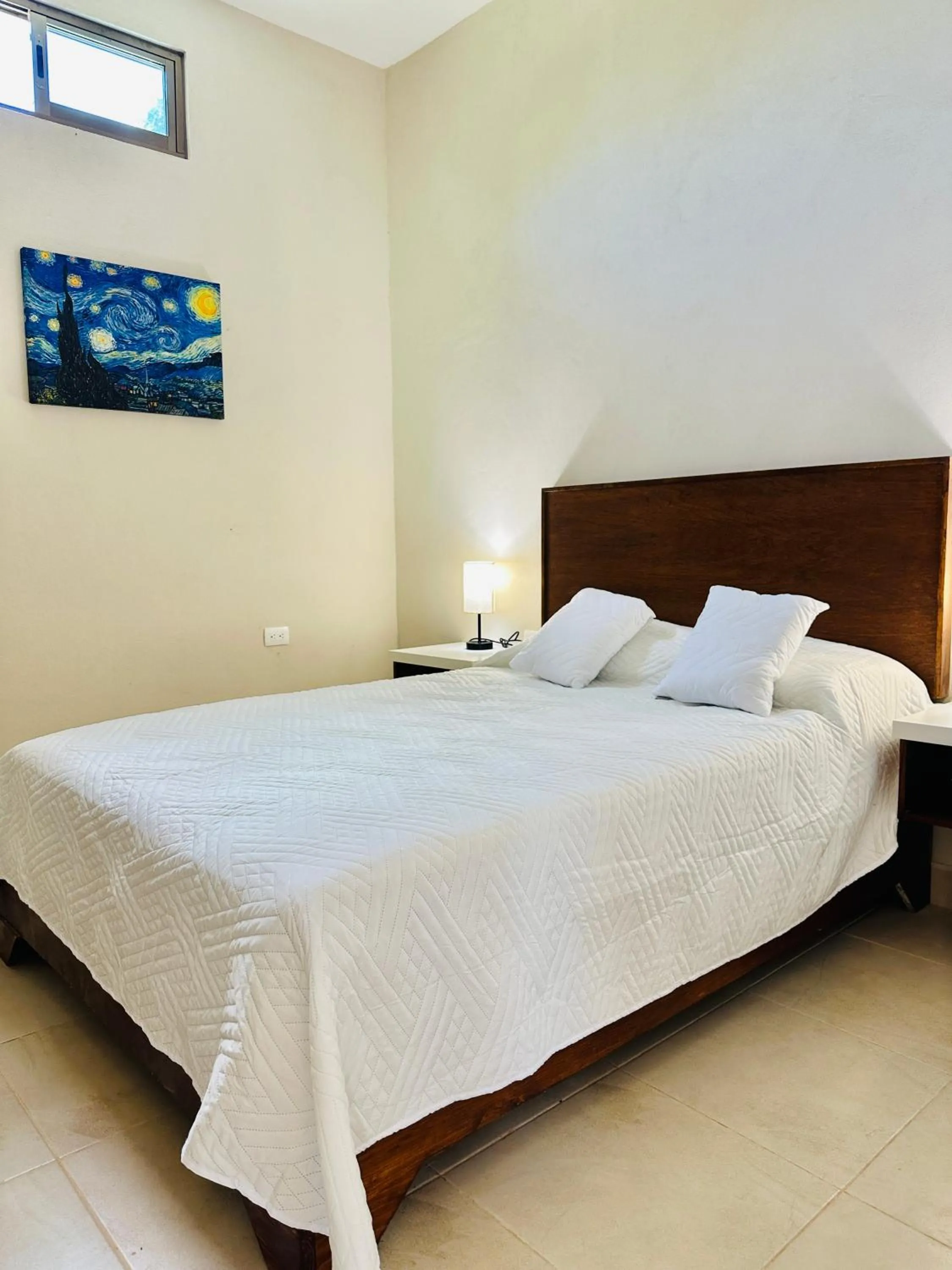 Bed in Villas Mar Turquesa Cozumel