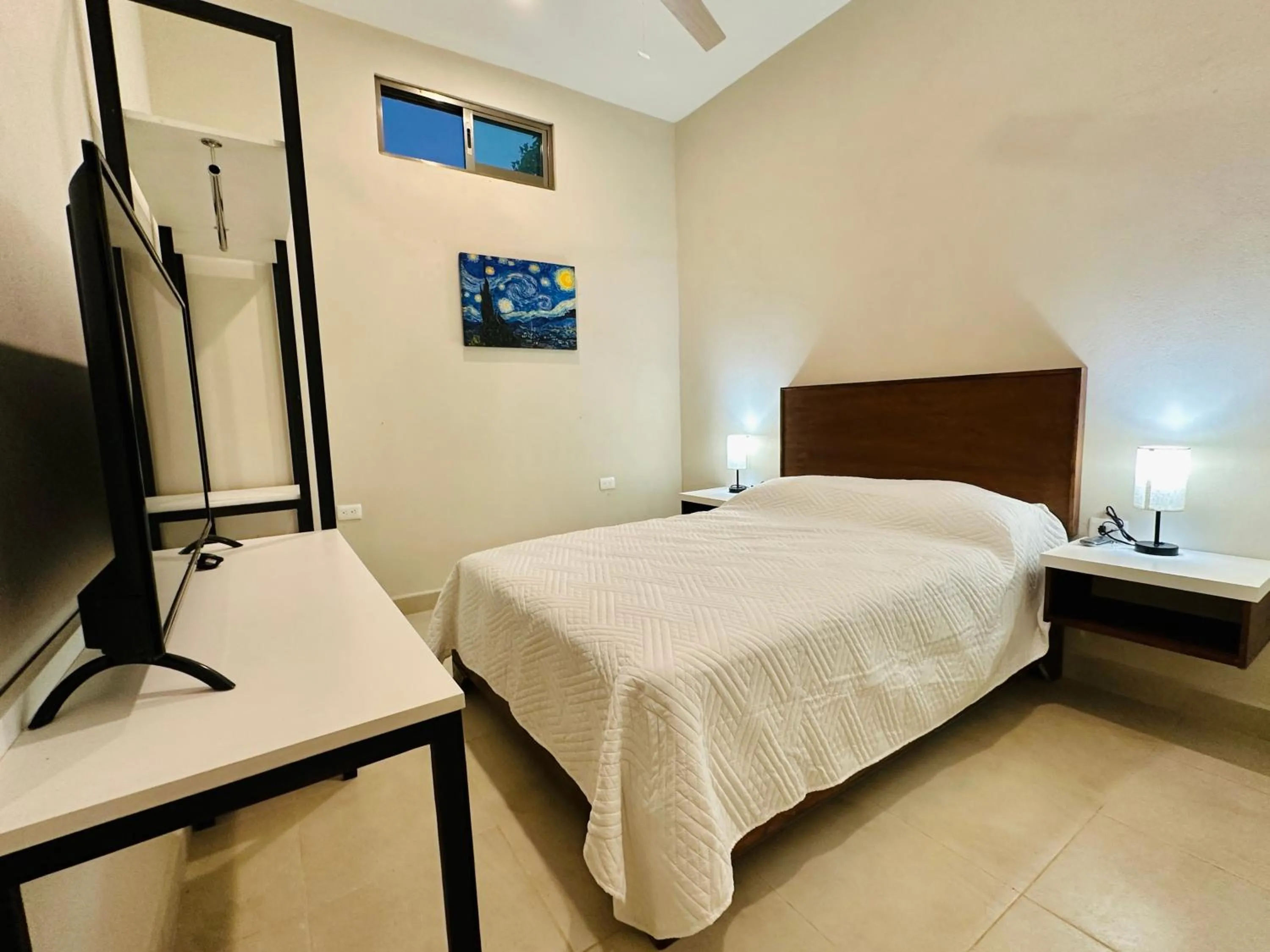 Bed in Villas Mar Turquesa Cozumel