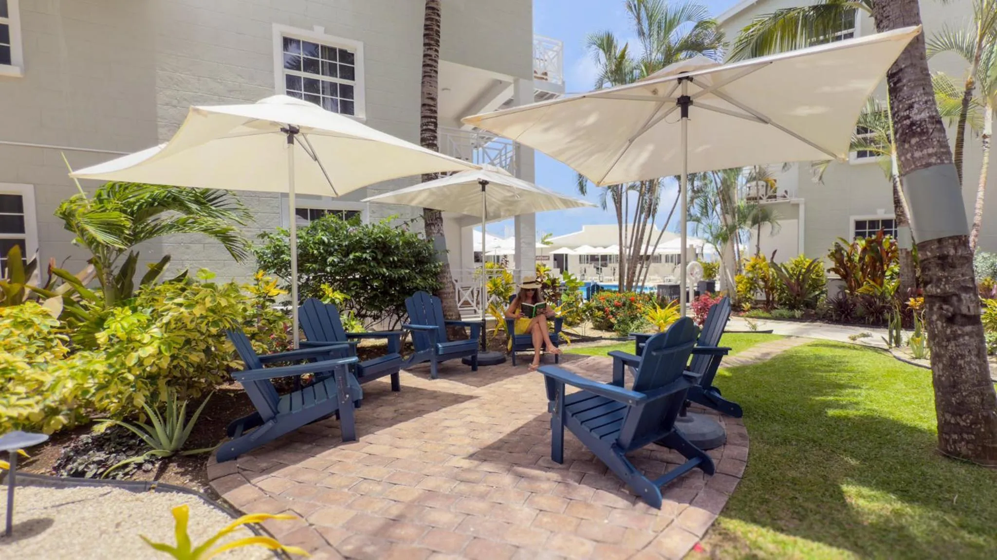 Patio in South Point Hotel Inc