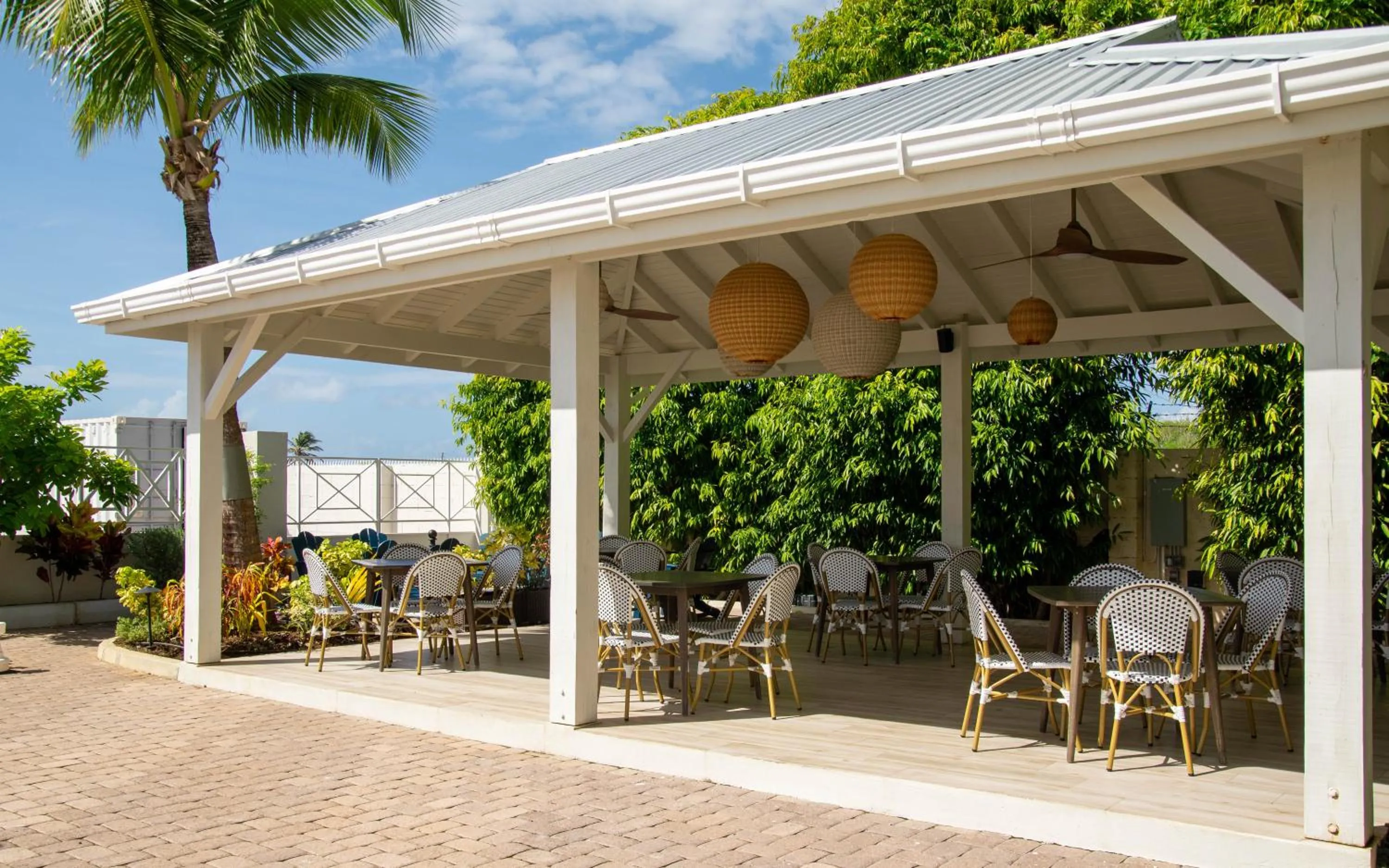 Patio in South Point Hotel Inc