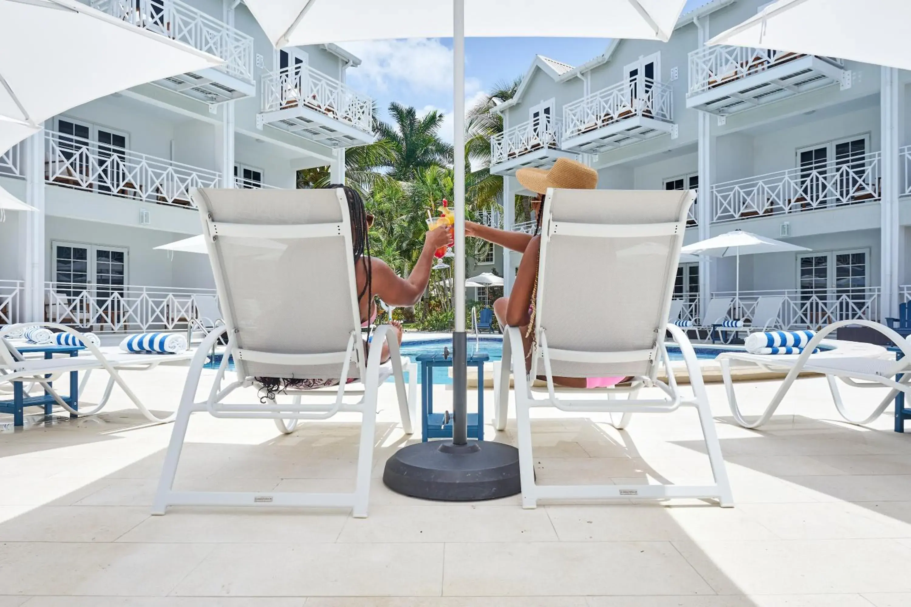 Pool view in South Point Hotel Inc Pool view in South Point Hotel Inc