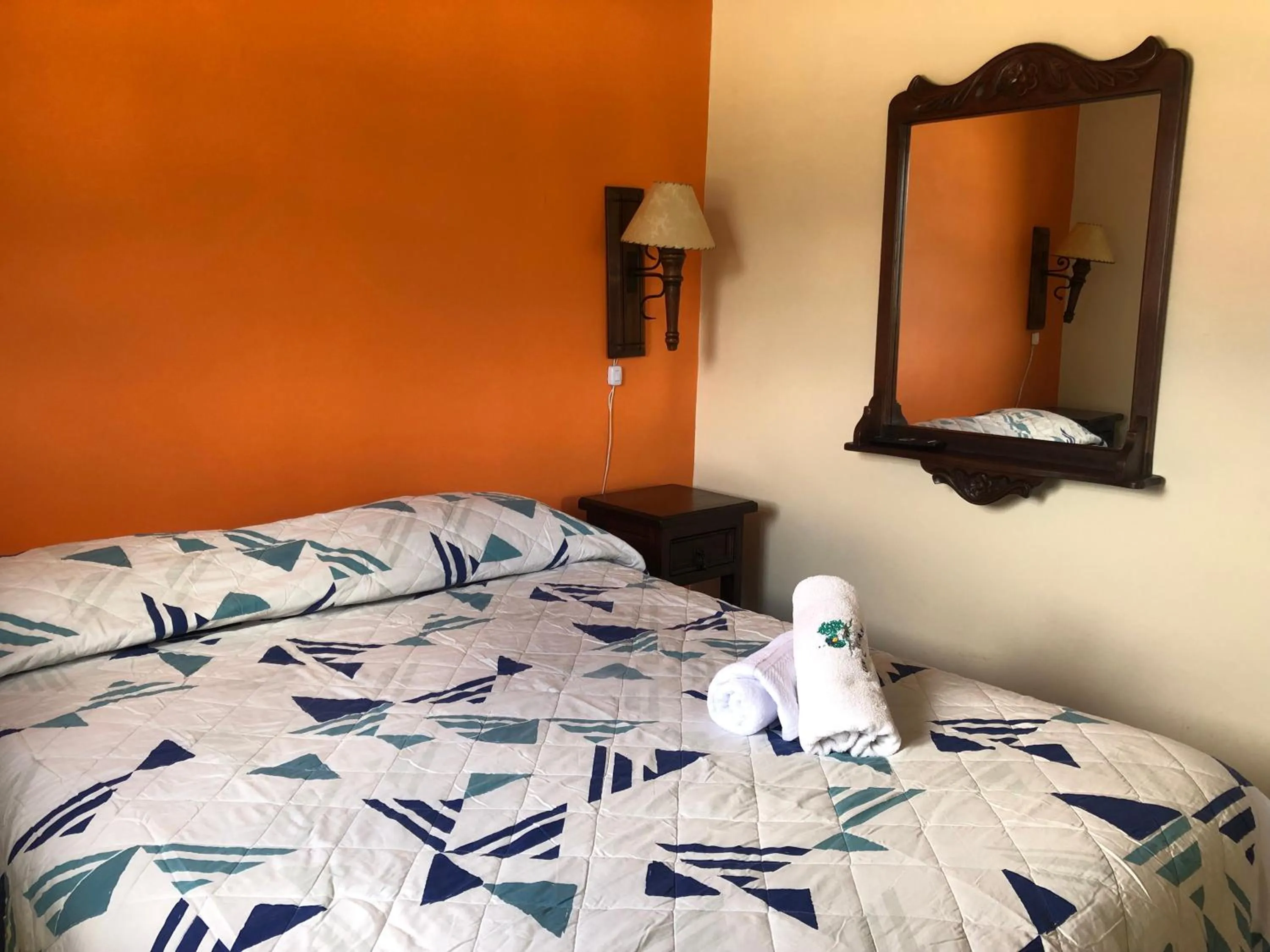 Bed in Hotel Cabañas San Cayetano