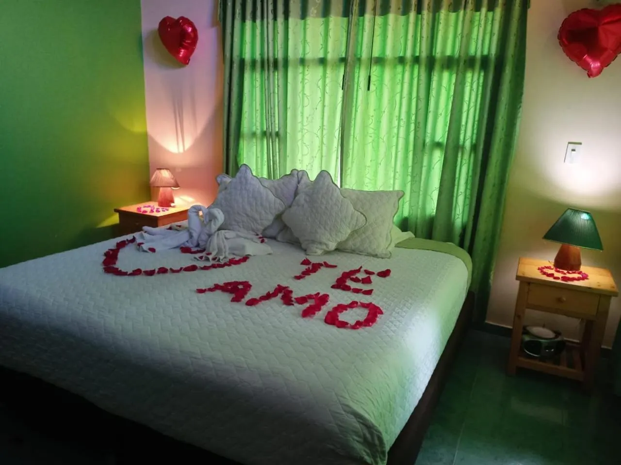 Bed in Hotel Cabañas San Cayetano