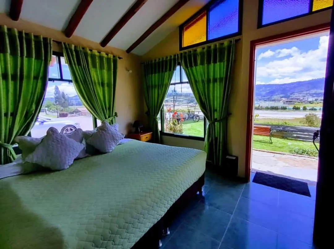 Bed in Hotel Cabañas San Cayetano