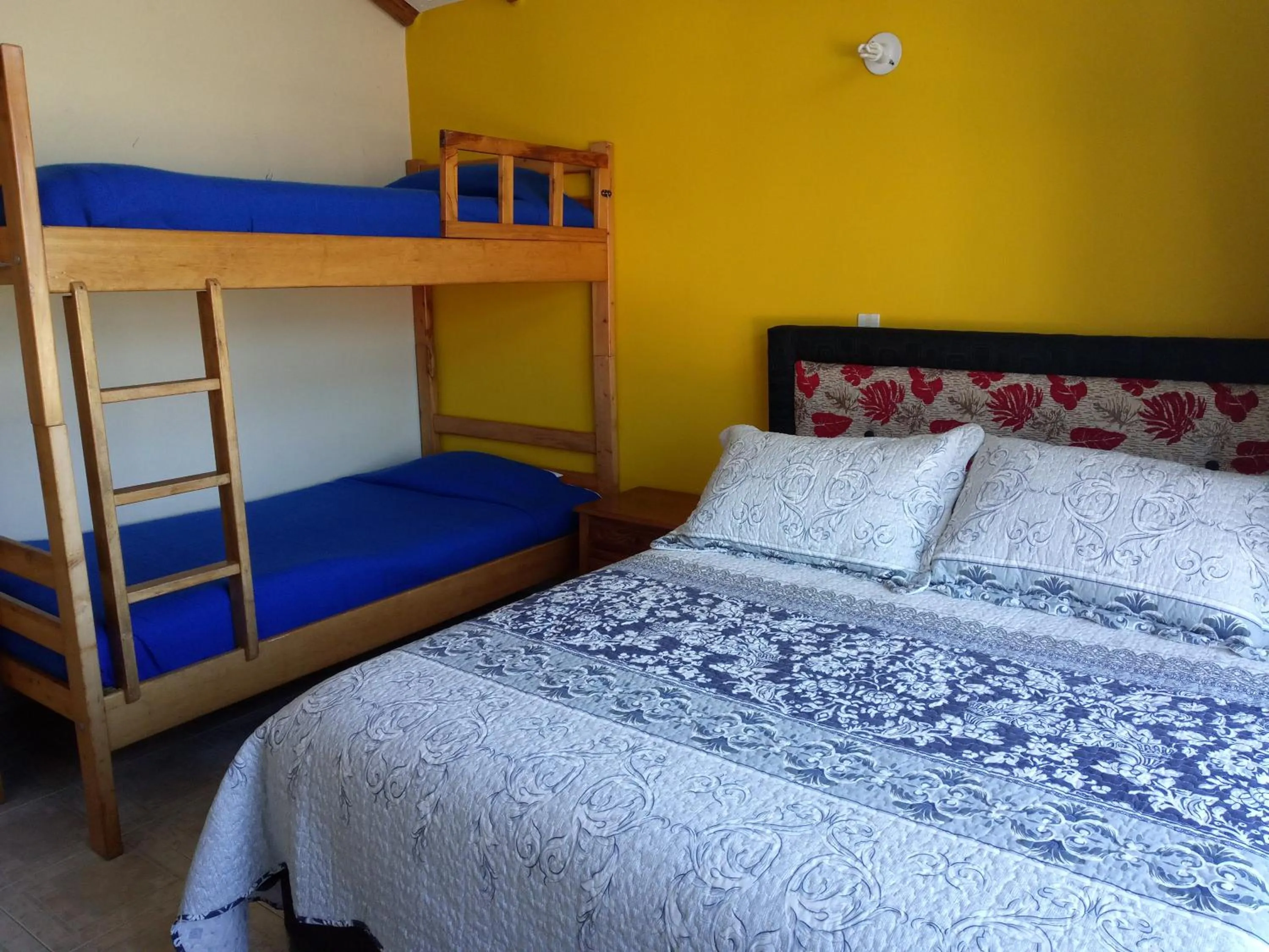 Bed in Hotel Cabañas San Cayetano