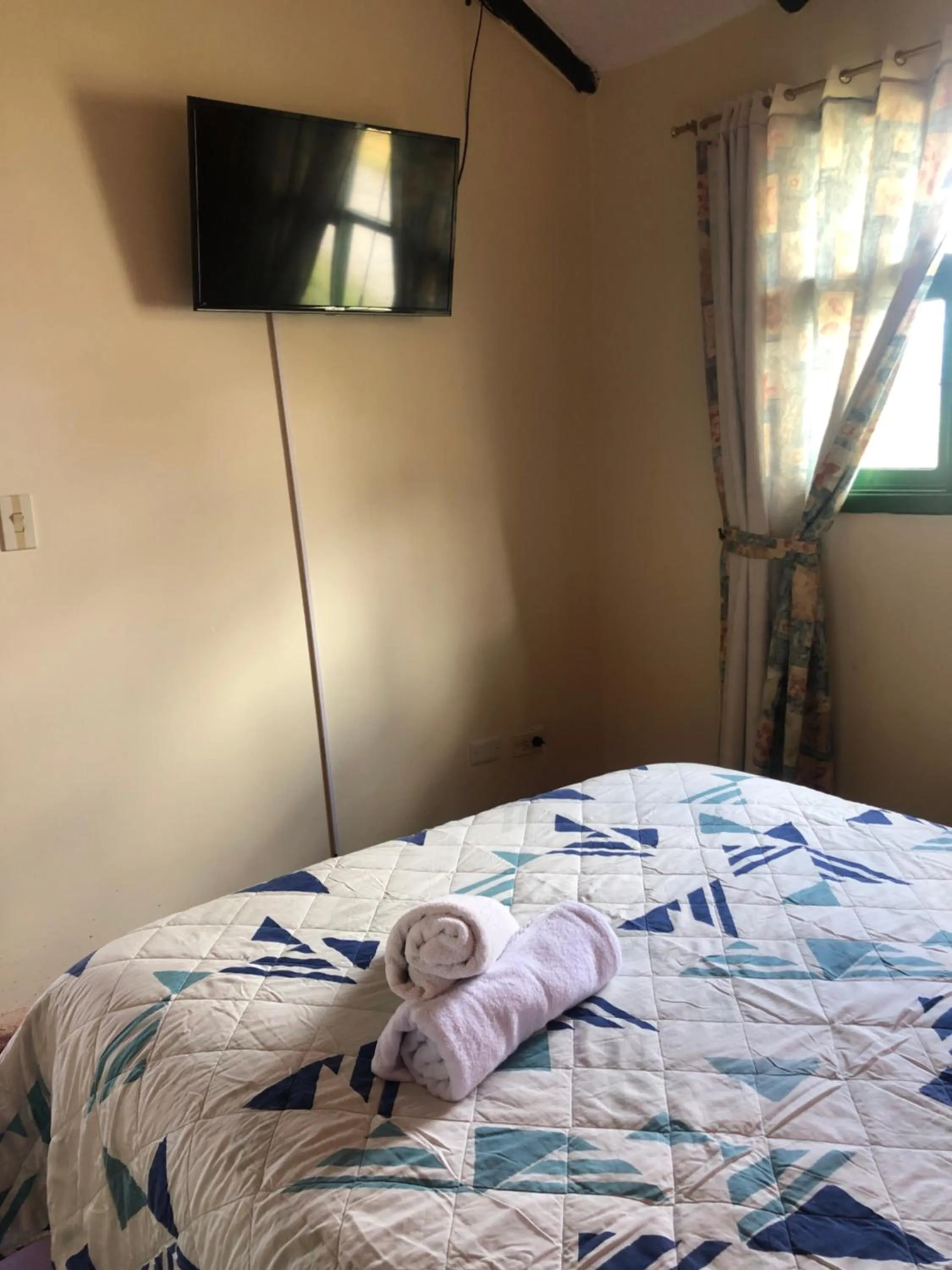 Bed in Hotel Cabañas San Cayetano