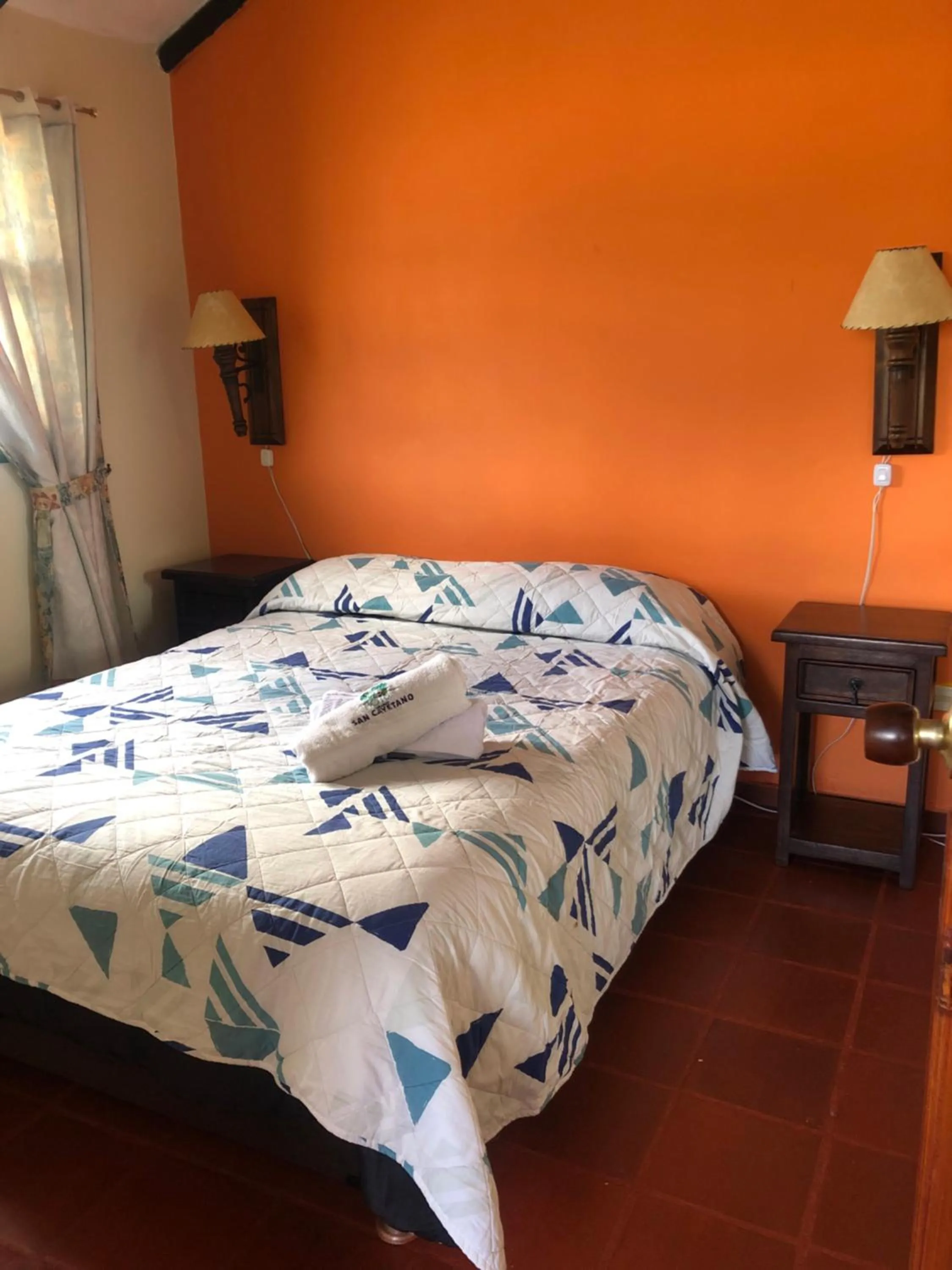 Bed in Hotel Cabañas San Cayetano