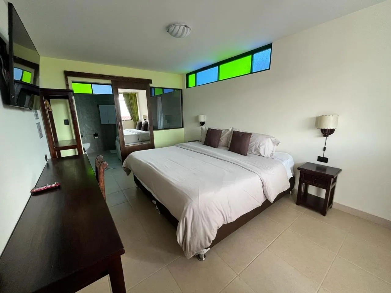 Bed in Hotel Cabañas San Cayetano