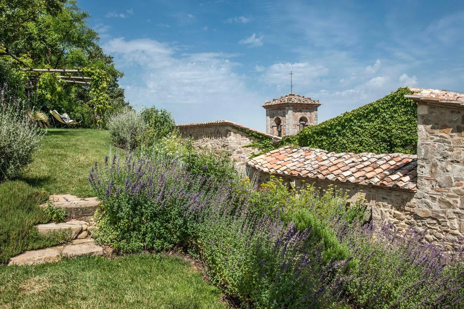 Garden in Monteverdi Tuscany