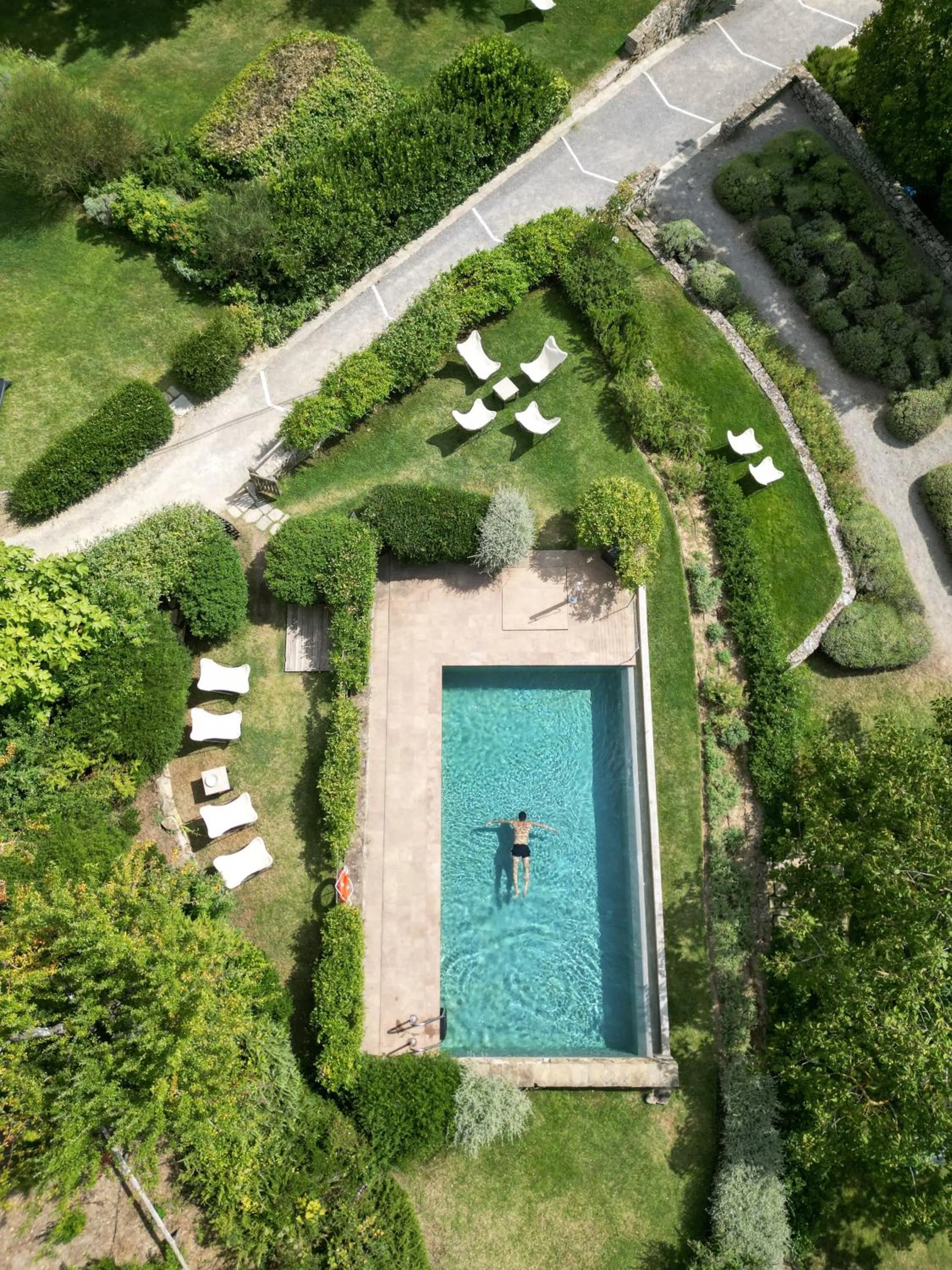 Bird's eye view in Monteverdi Tuscany