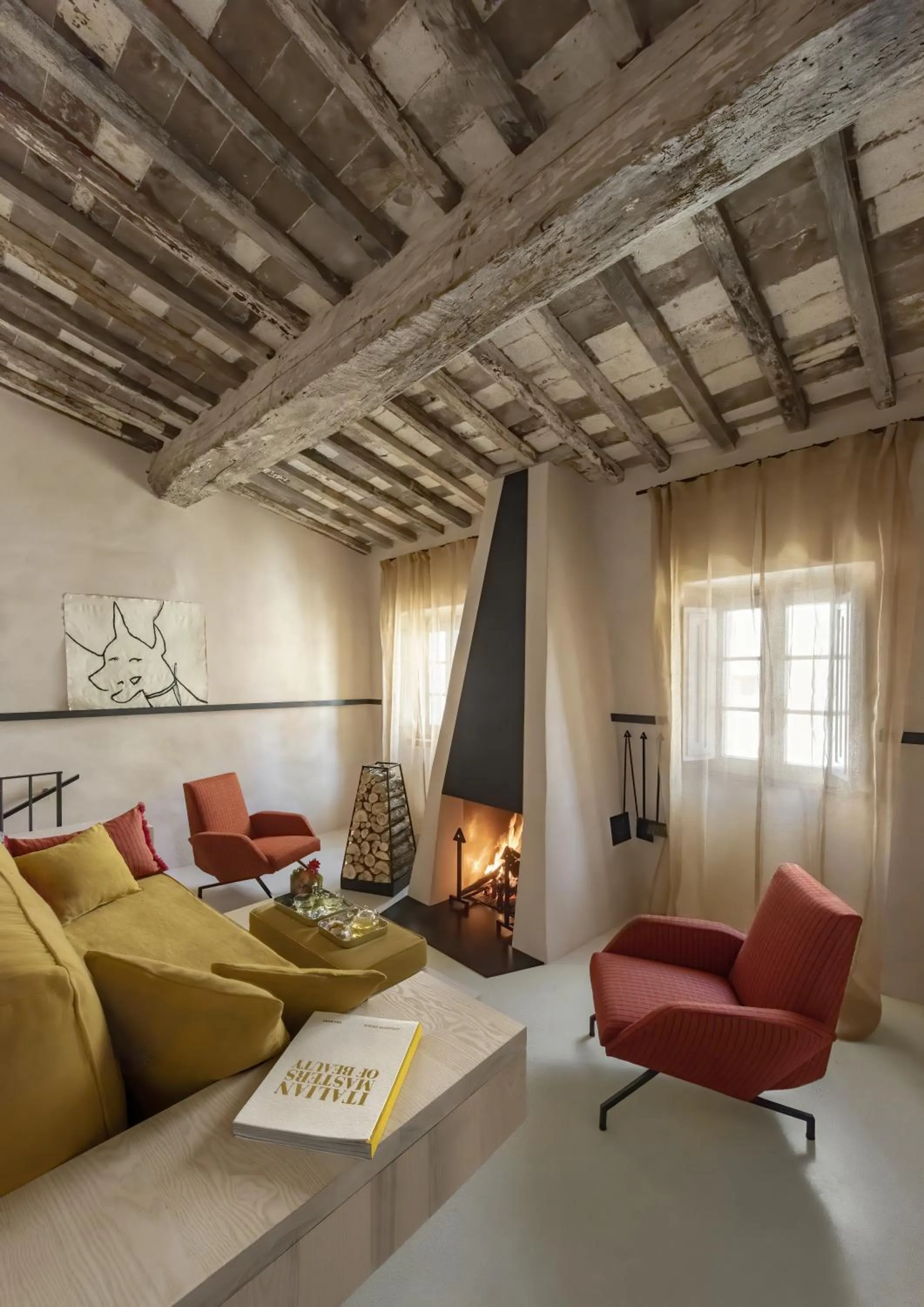 Seating area in Monteverdi Tuscany