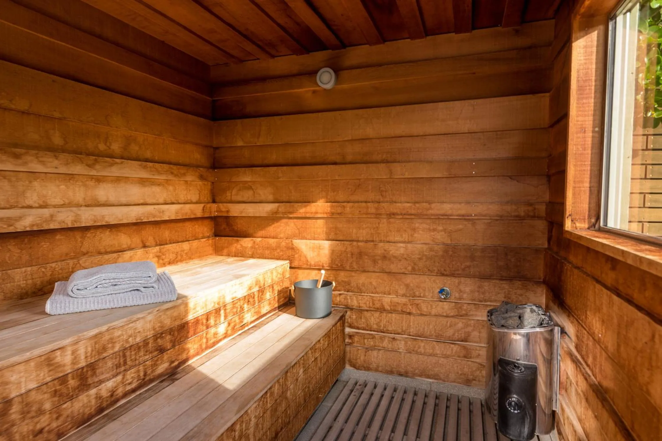 Sauna in Hapuku Lodge & Tree Houses