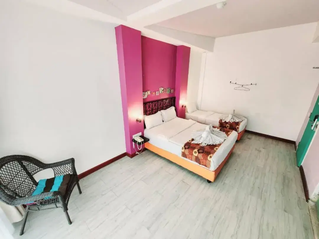 Photo of the whole room, Bed in Langit Langi Hotel @ Port Dickson Photo of the whole room, Bed in Langit Langi Hotel @ Port Dickson