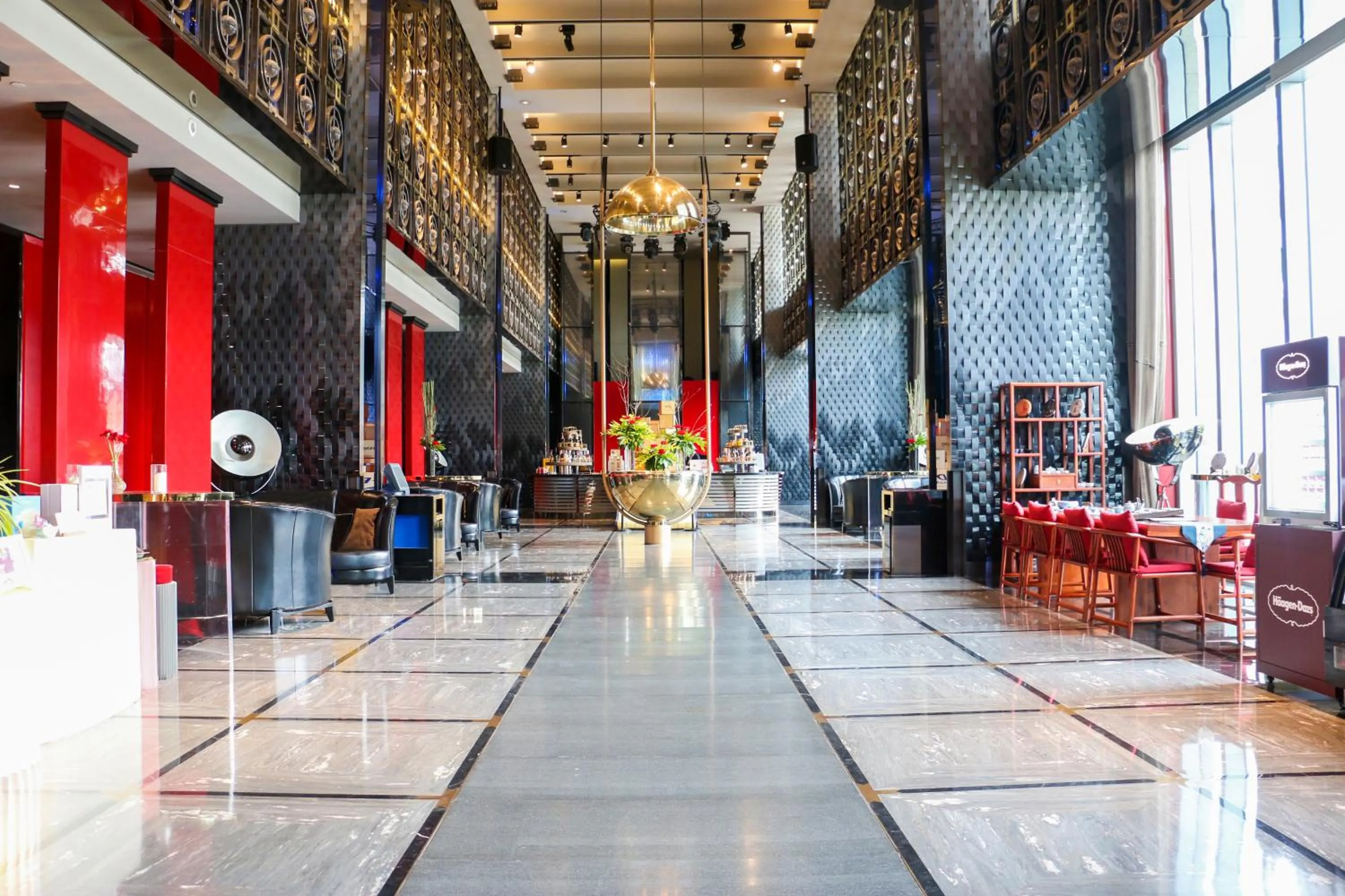 Lobby or reception in Sofitel Beijing Central