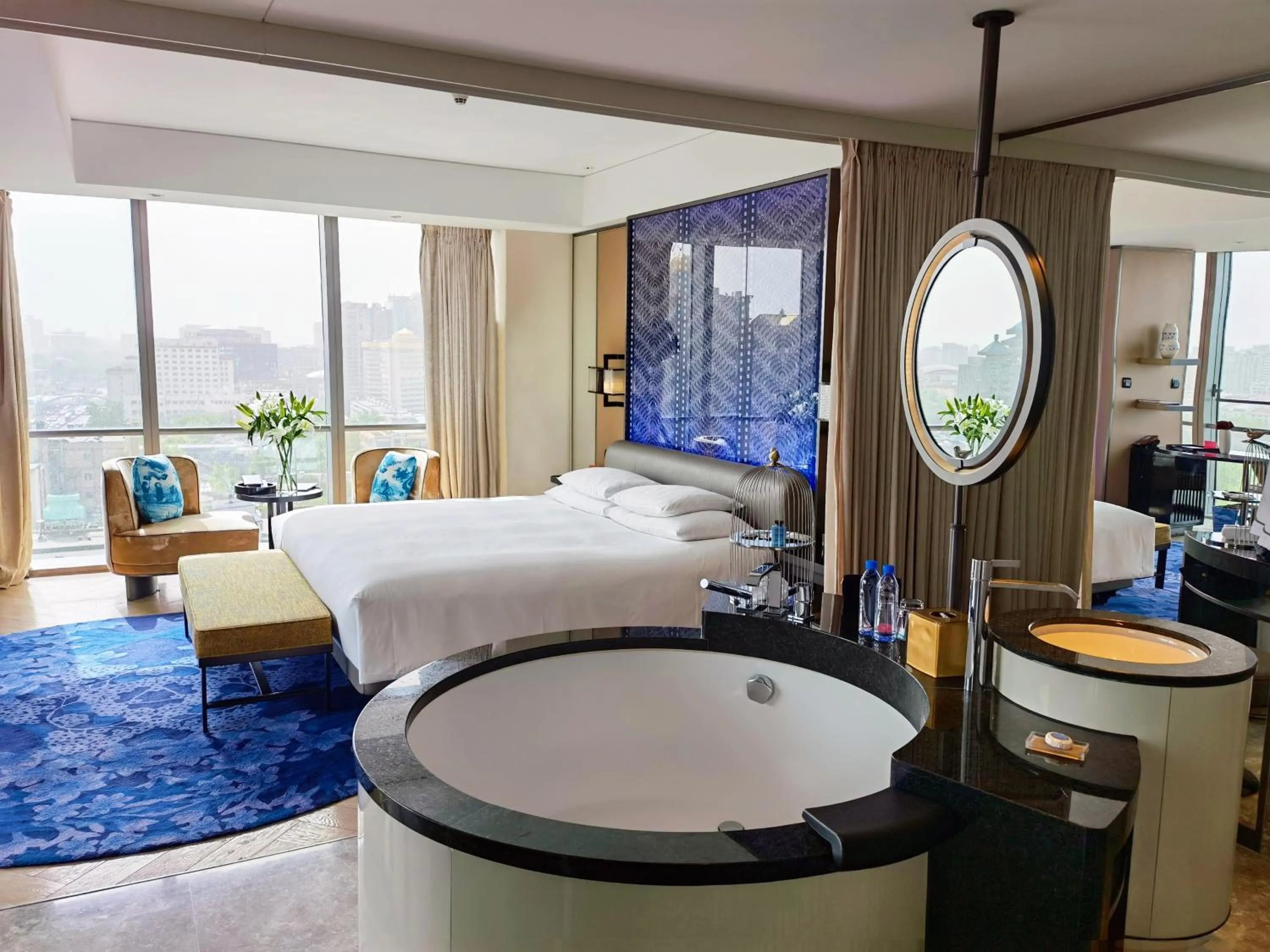 Photo of the whole room, Bed in Sofitel Beijing Central