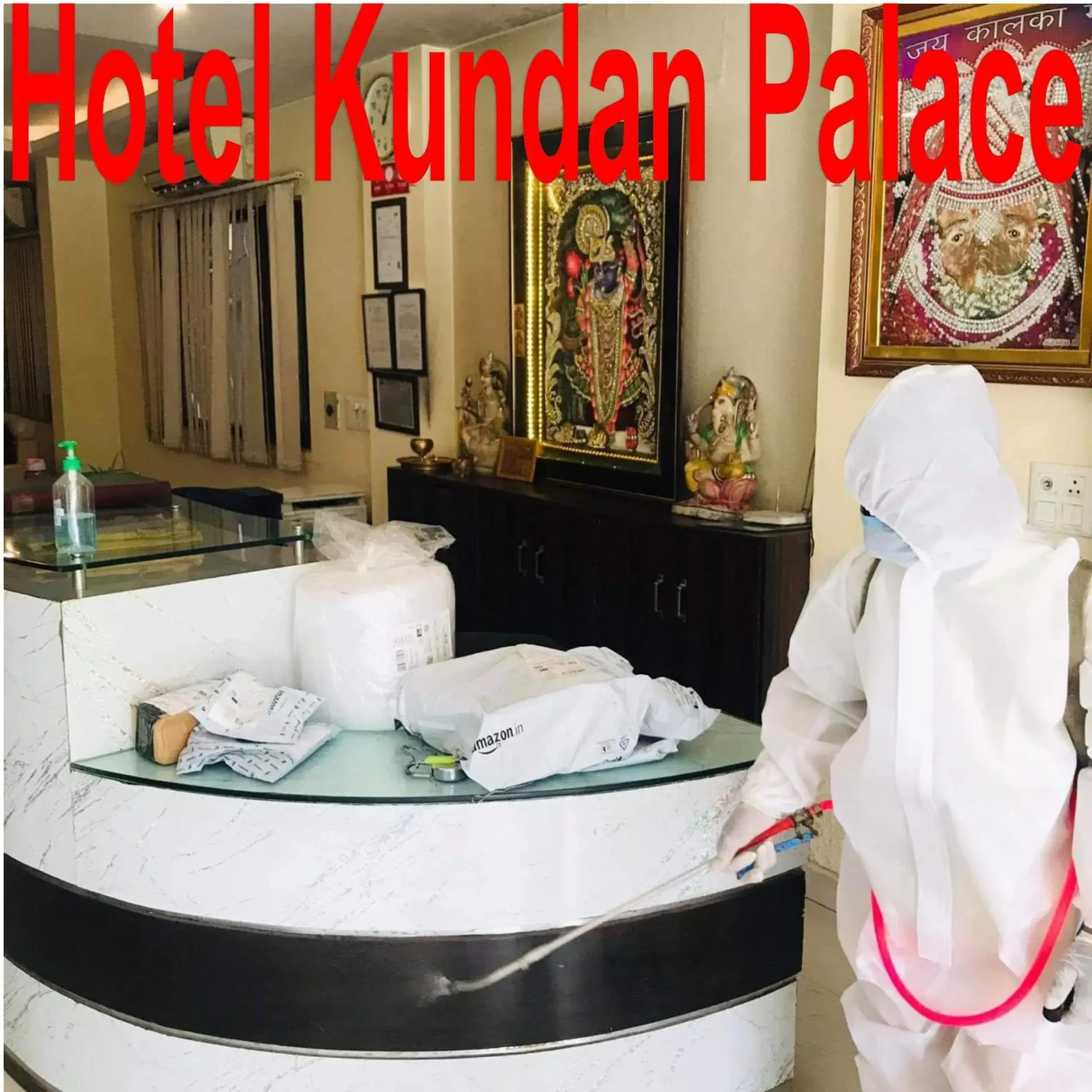 Lobby or reception in Hotel Kundan Palace