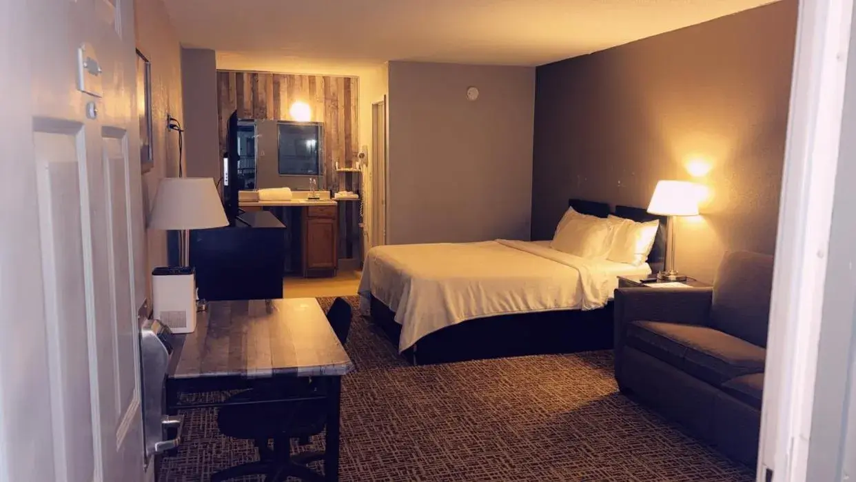 Bed in America's Best Value Inn Bed in America's Best Value Inn