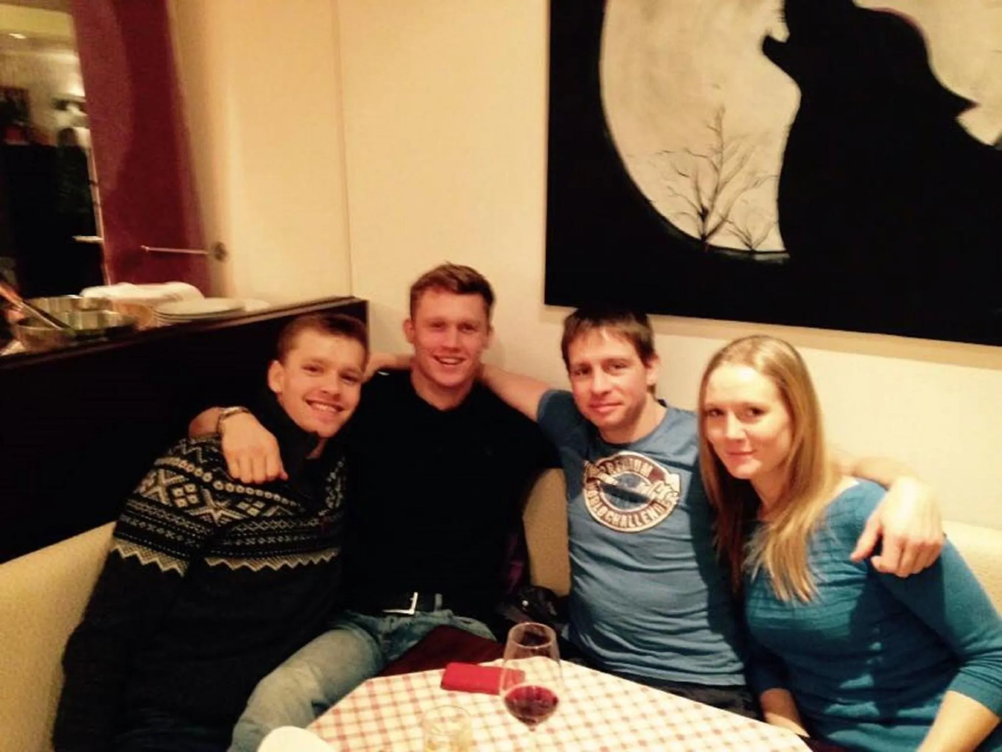 People in Hotel-Restaurant Bellevue