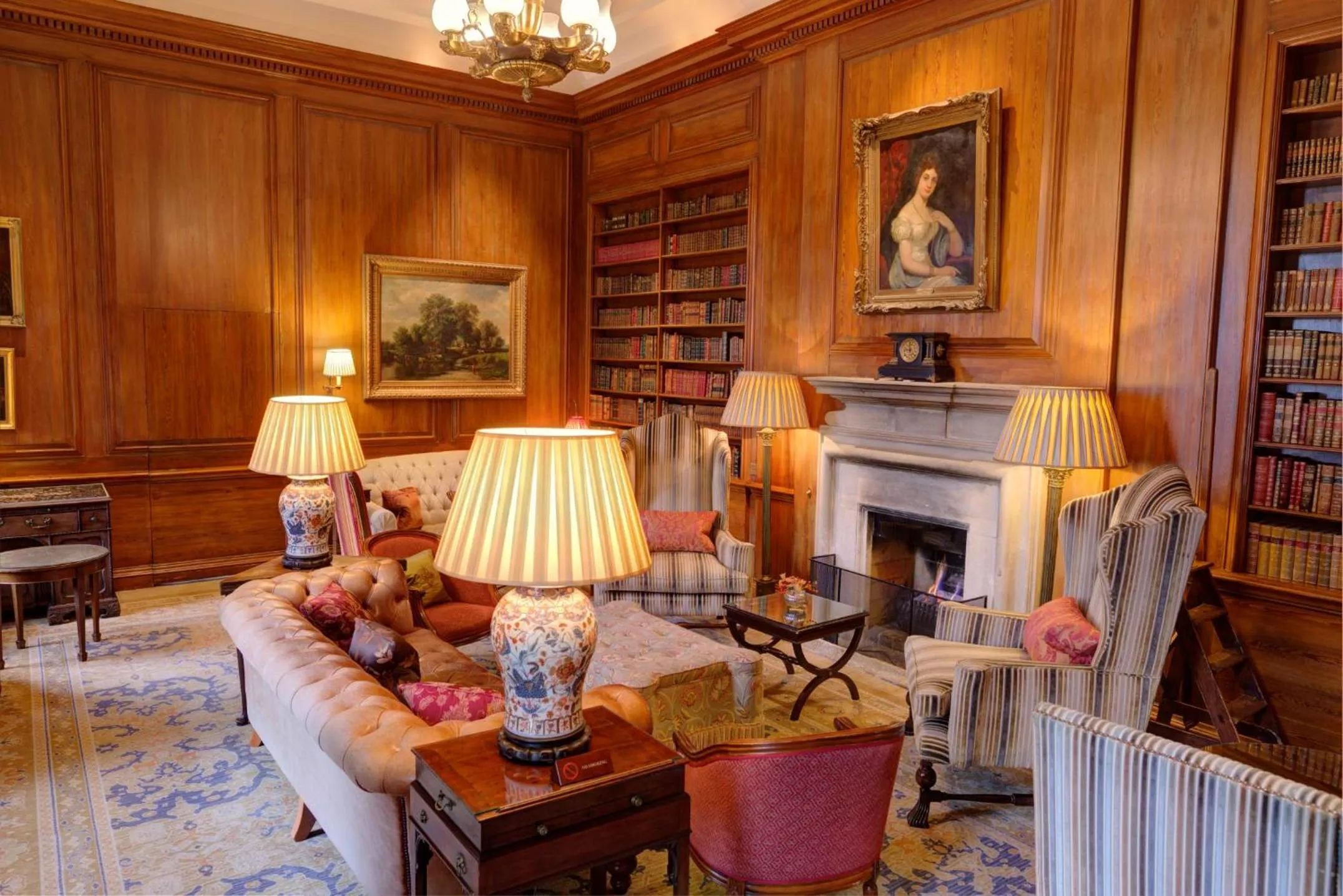 Library in Lucknam Park, Emblems Collection