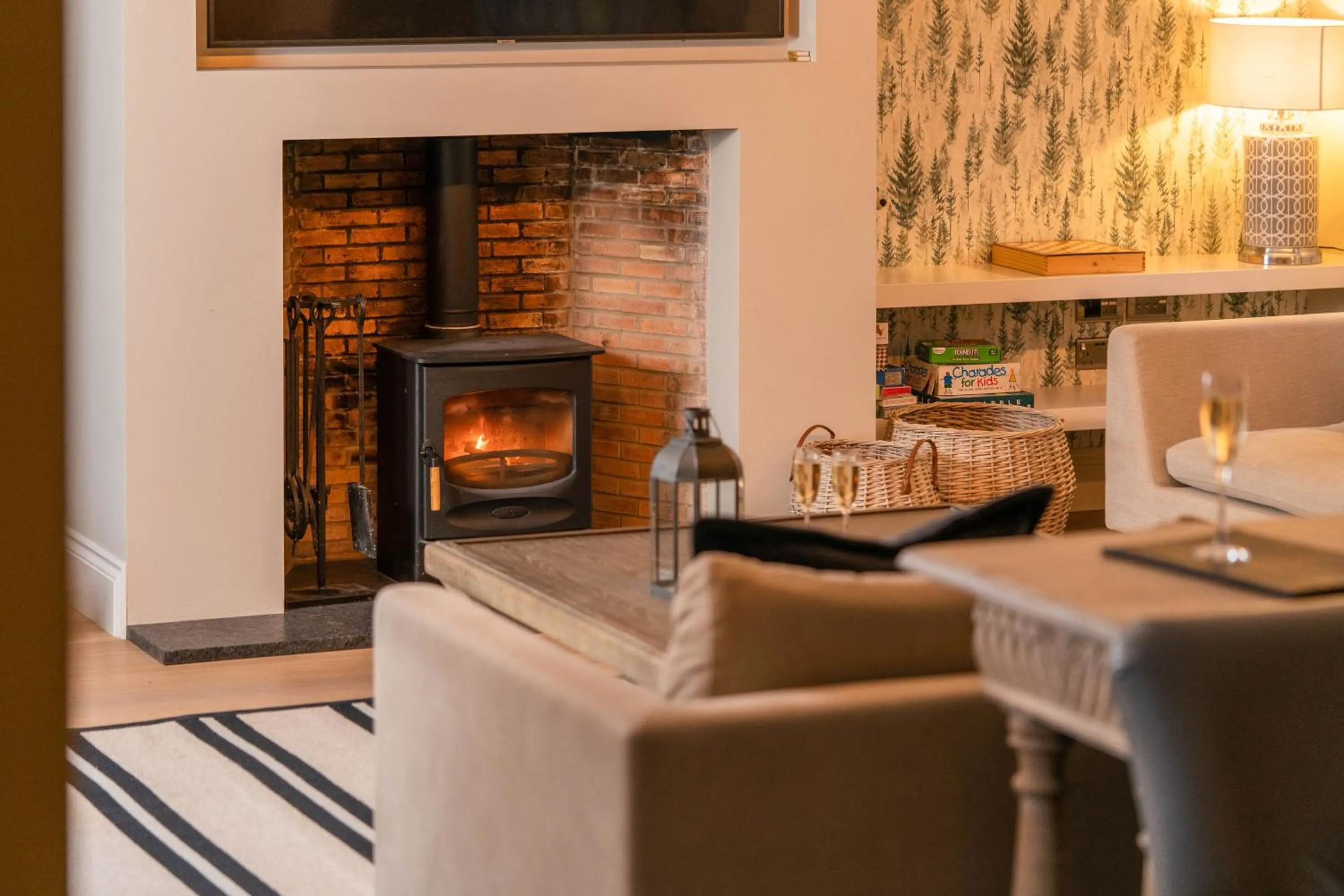 Living room in Lucknam Park, Emblems Collection