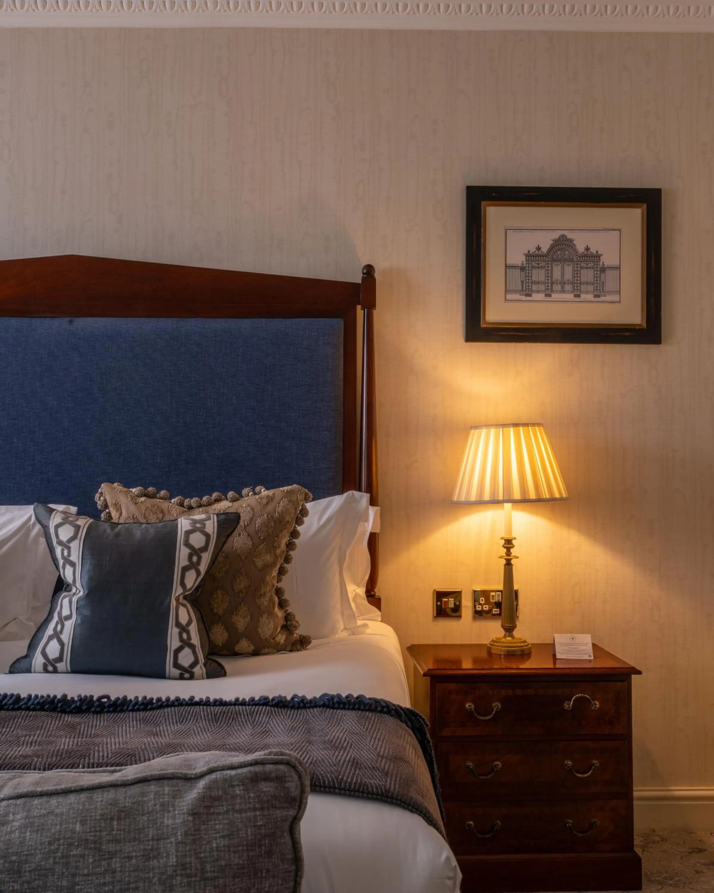 Bed in Lucknam Park, Emblems Collection