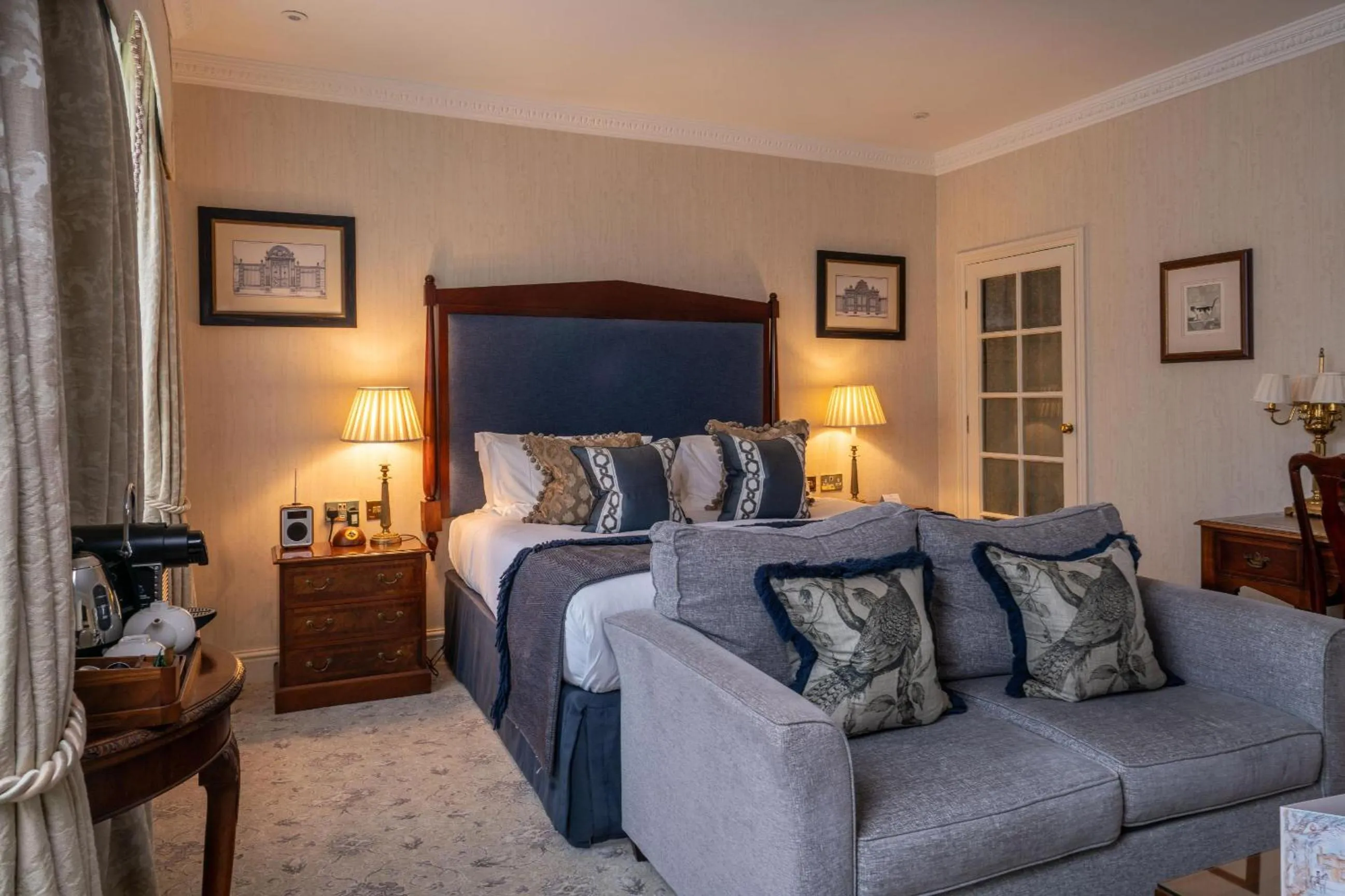 Bedroom, Bed in Lucknam Park, Emblems Collection