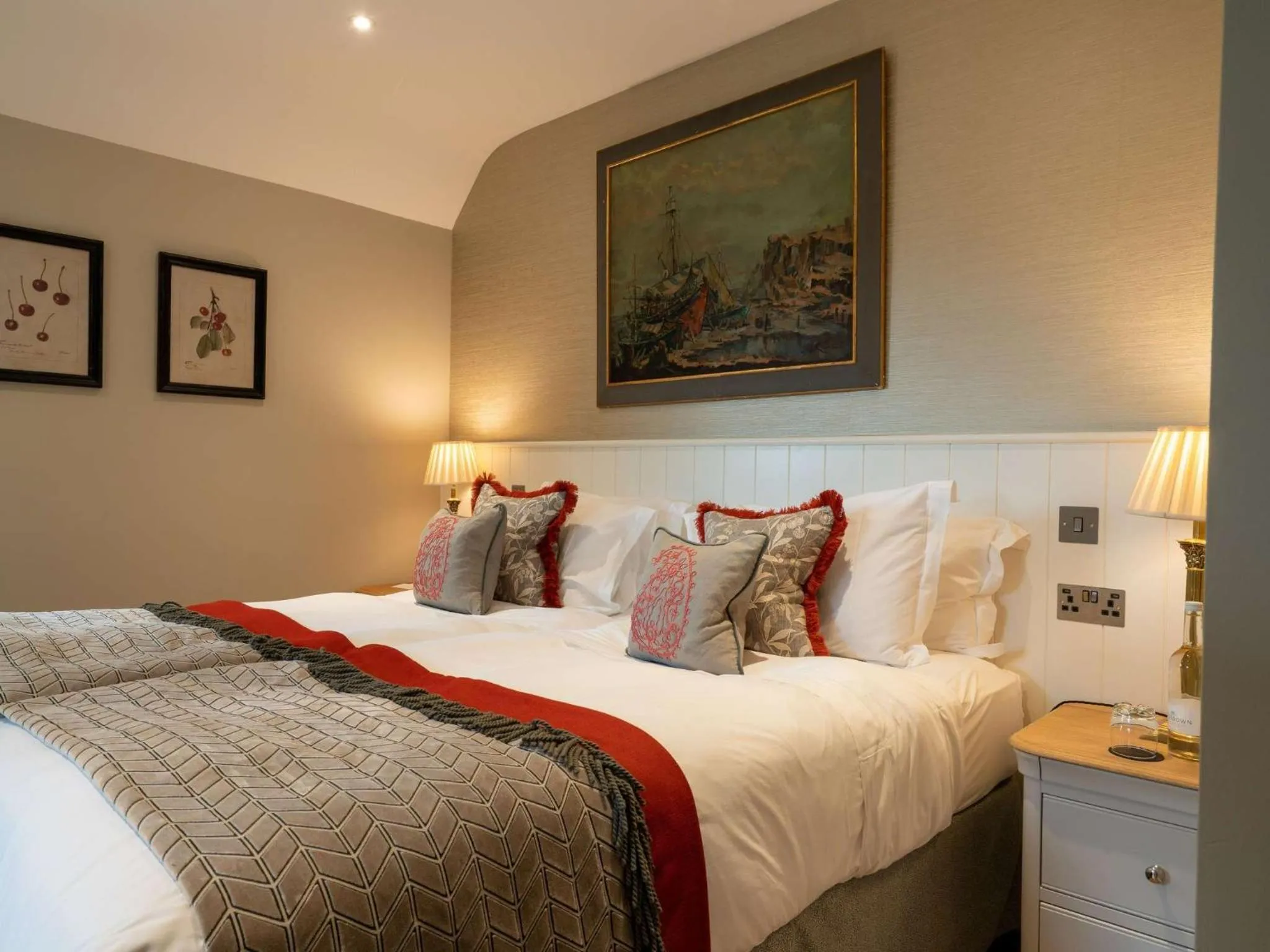 Bedroom, Bed in Lucknam Park, Emblems Collection