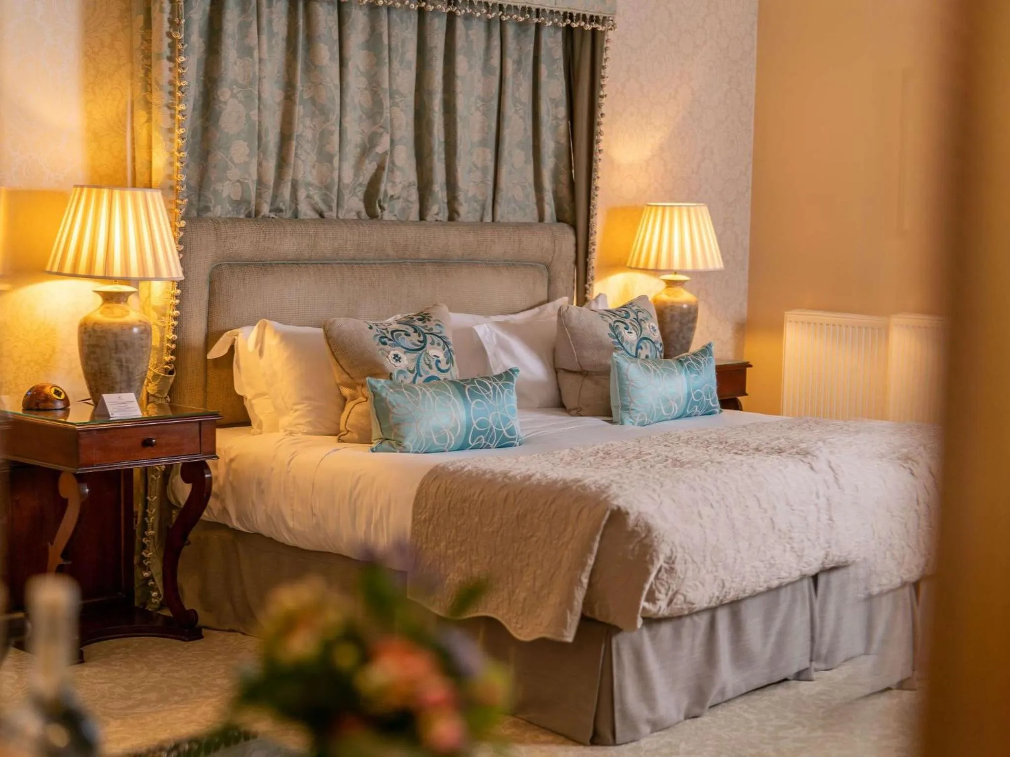 Bedroom, Bed in Lucknam Park, Emblems Collection