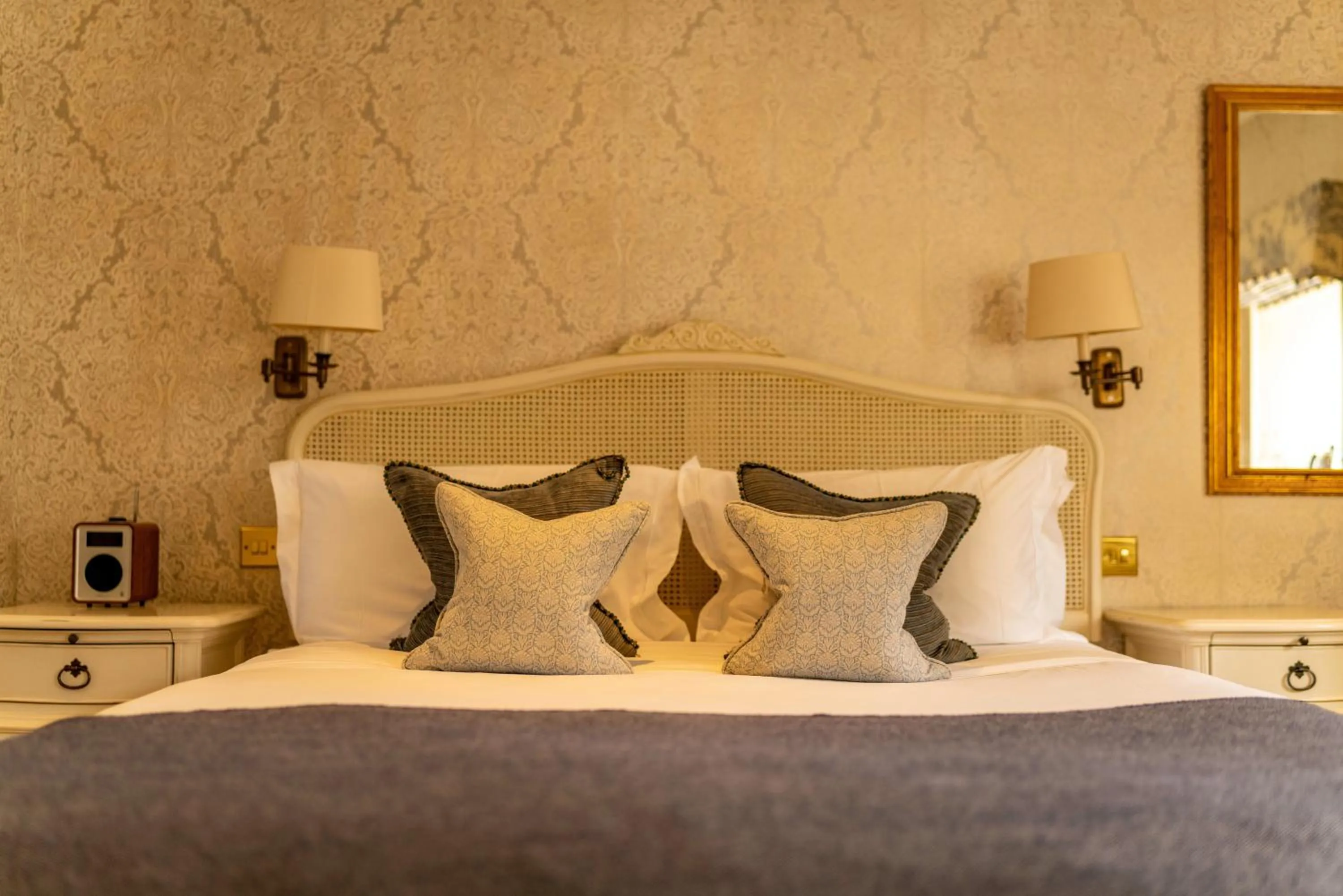 Bedroom, Bed in Lucknam Park, Emblems Collection