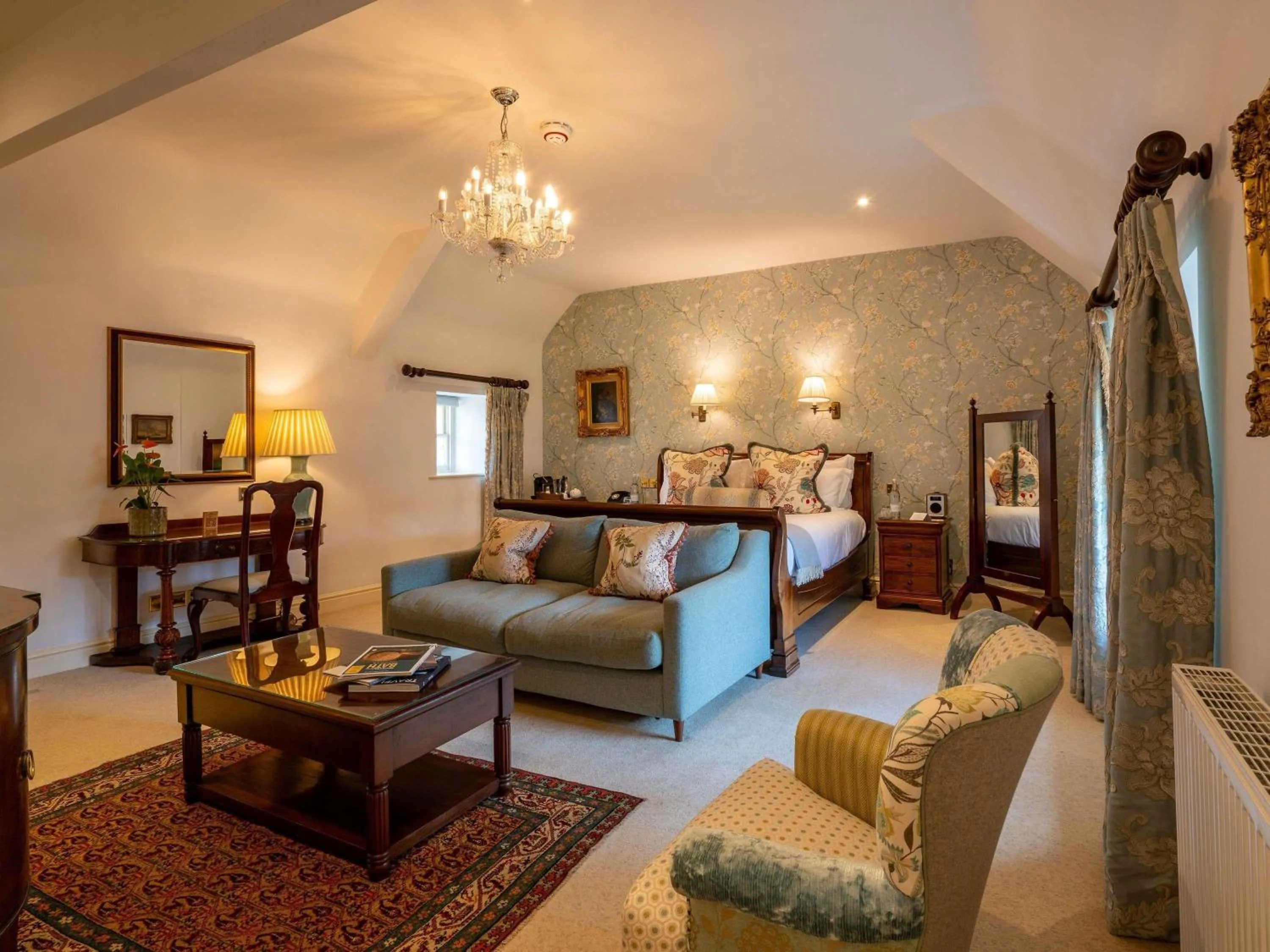 Bedroom, Bed in Lucknam Park, Emblems Collection