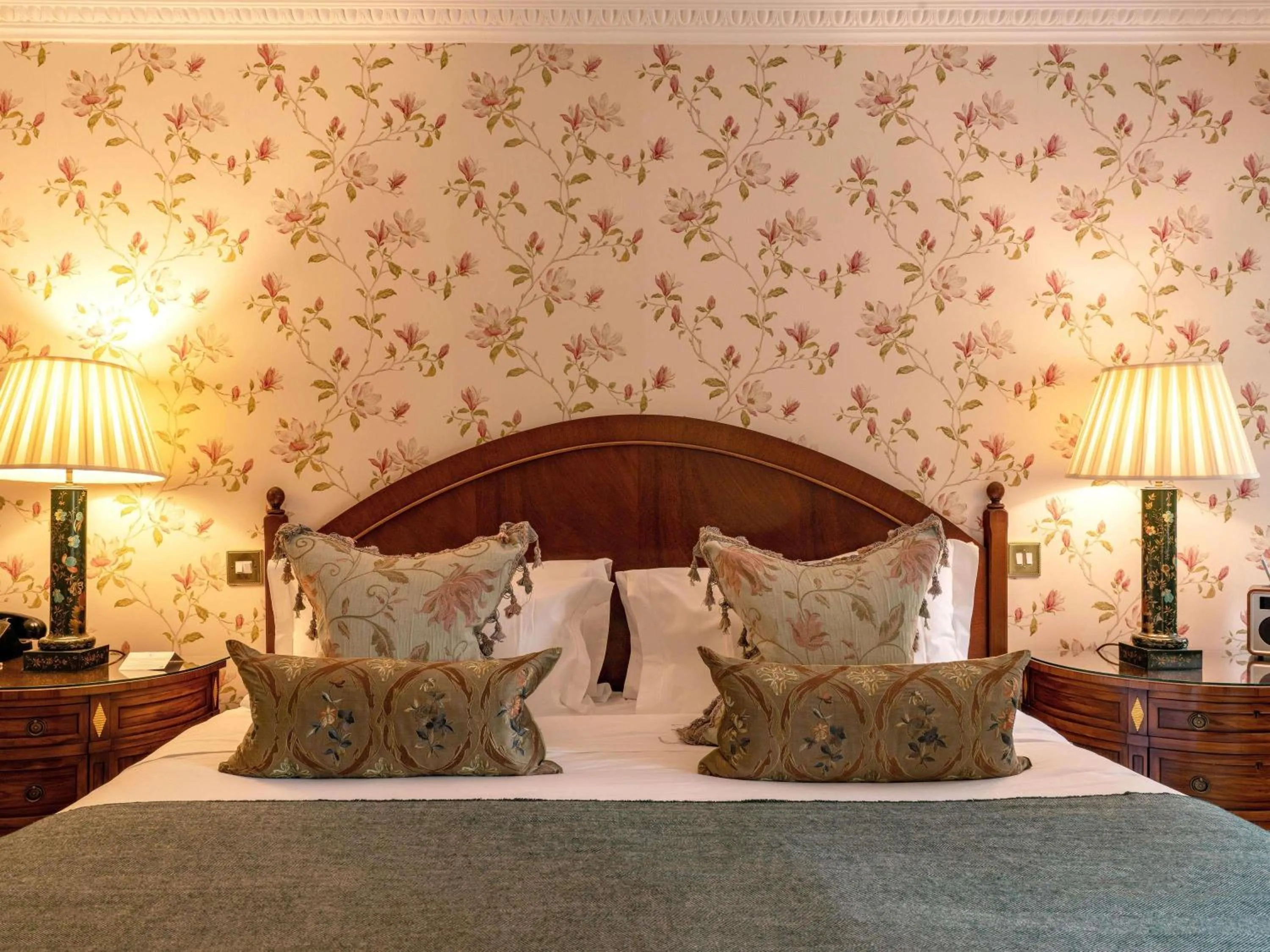 Bedroom, Bed in Lucknam Park, Emblems Collection
