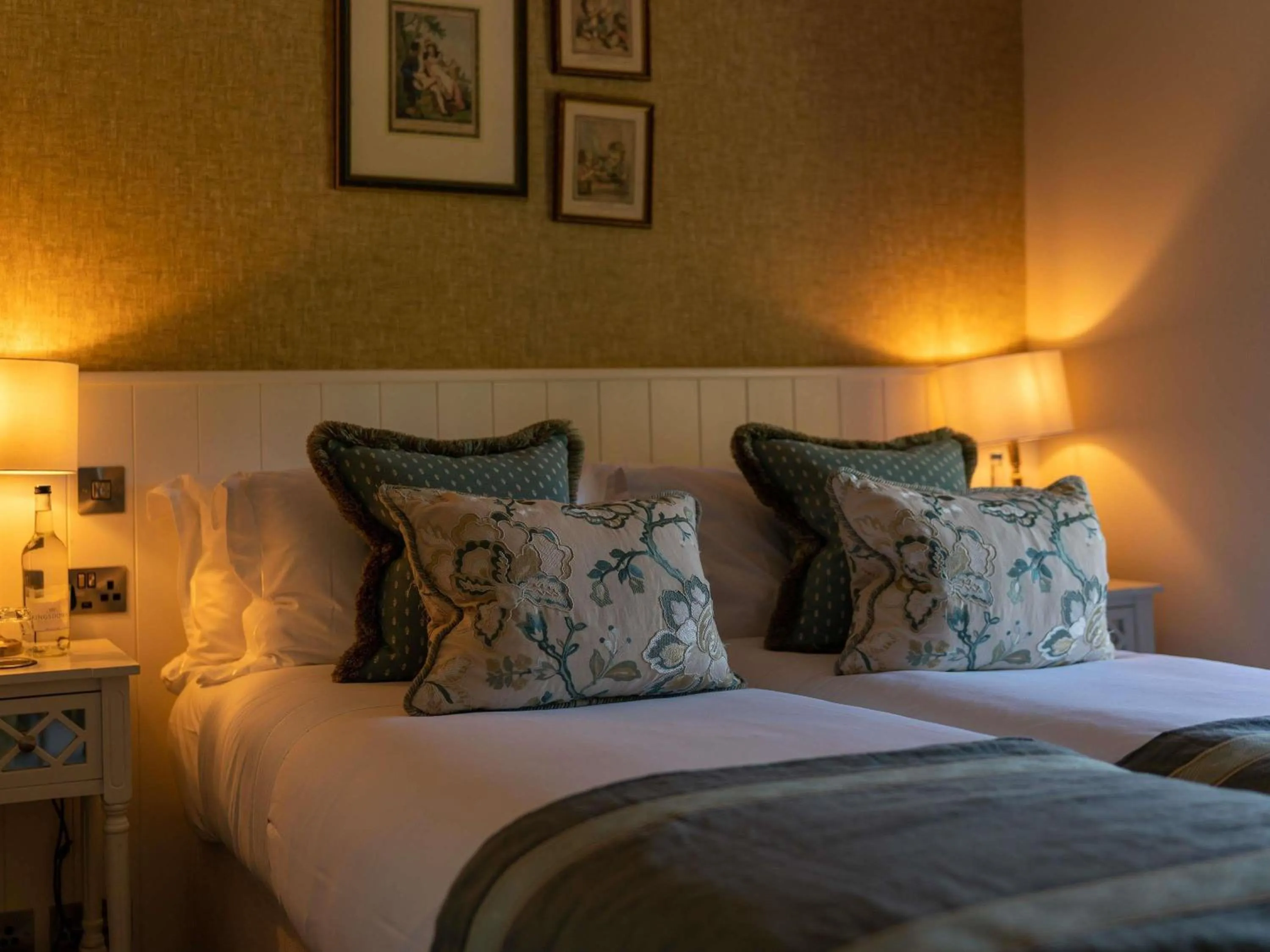 Bedroom, Bed in Lucknam Park, Emblems Collection