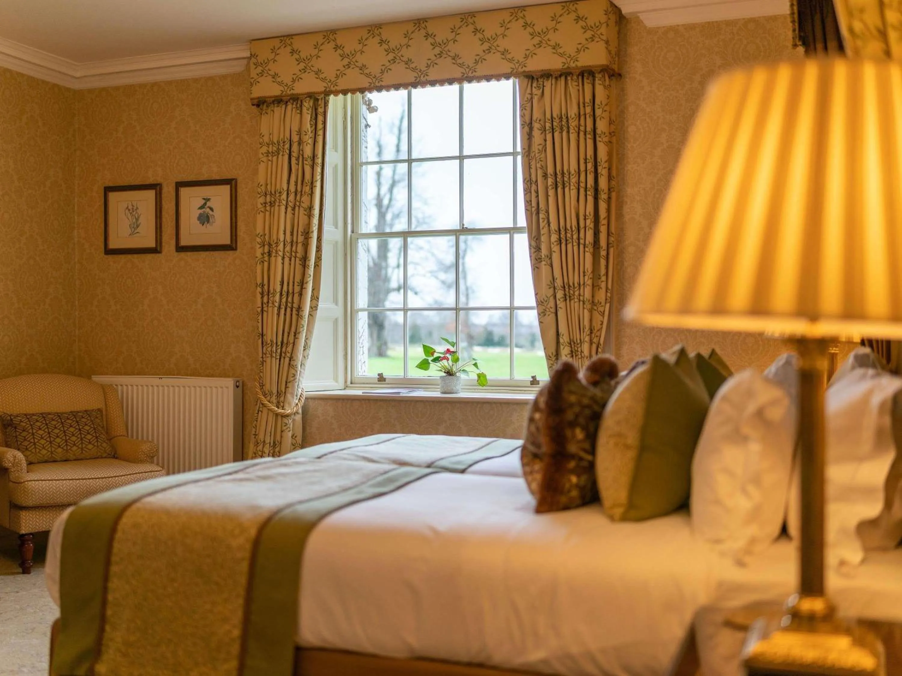 Bedroom, Bed in Lucknam Park, Emblems Collection