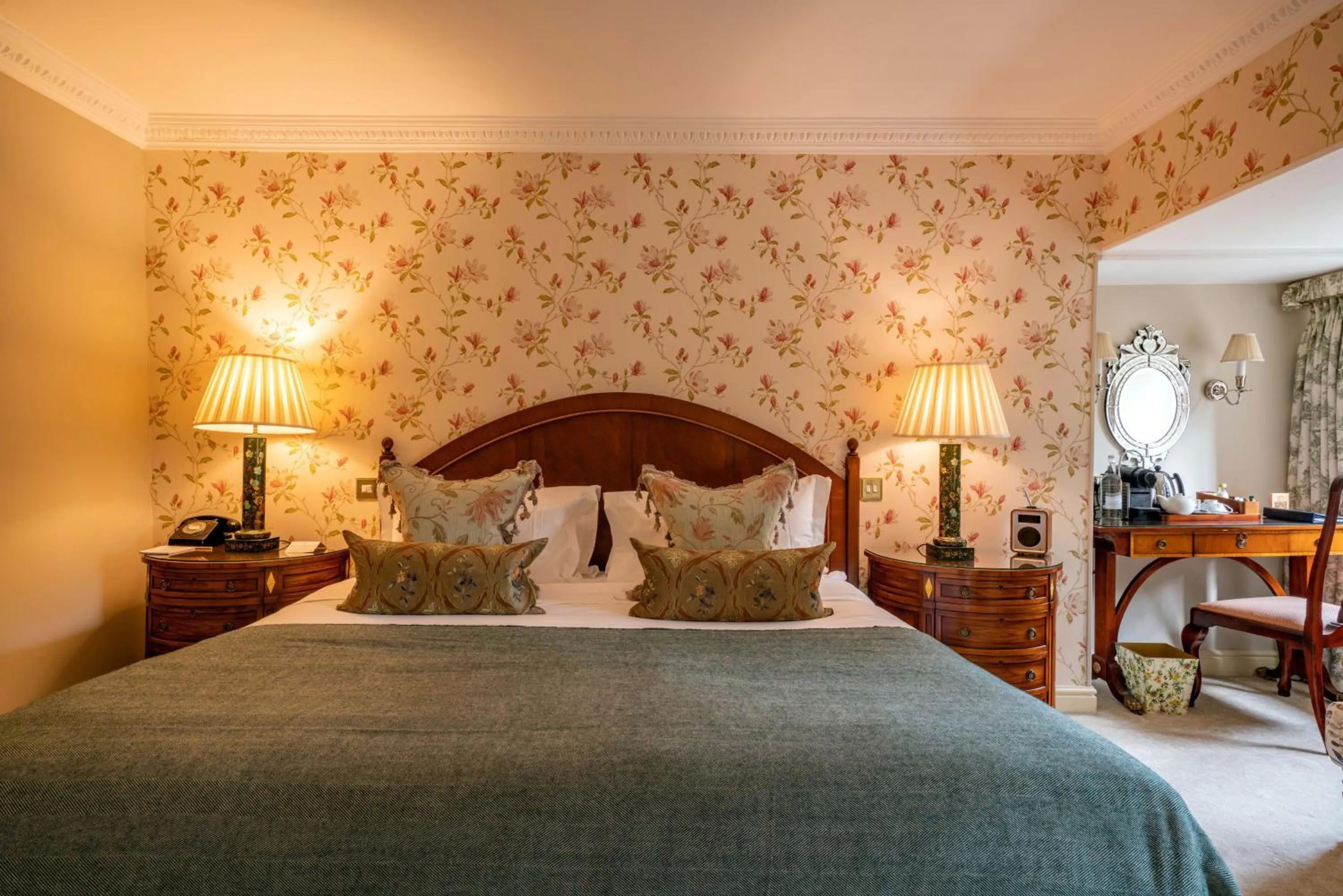 Bedroom, Bed in Lucknam Park, Emblems Collection