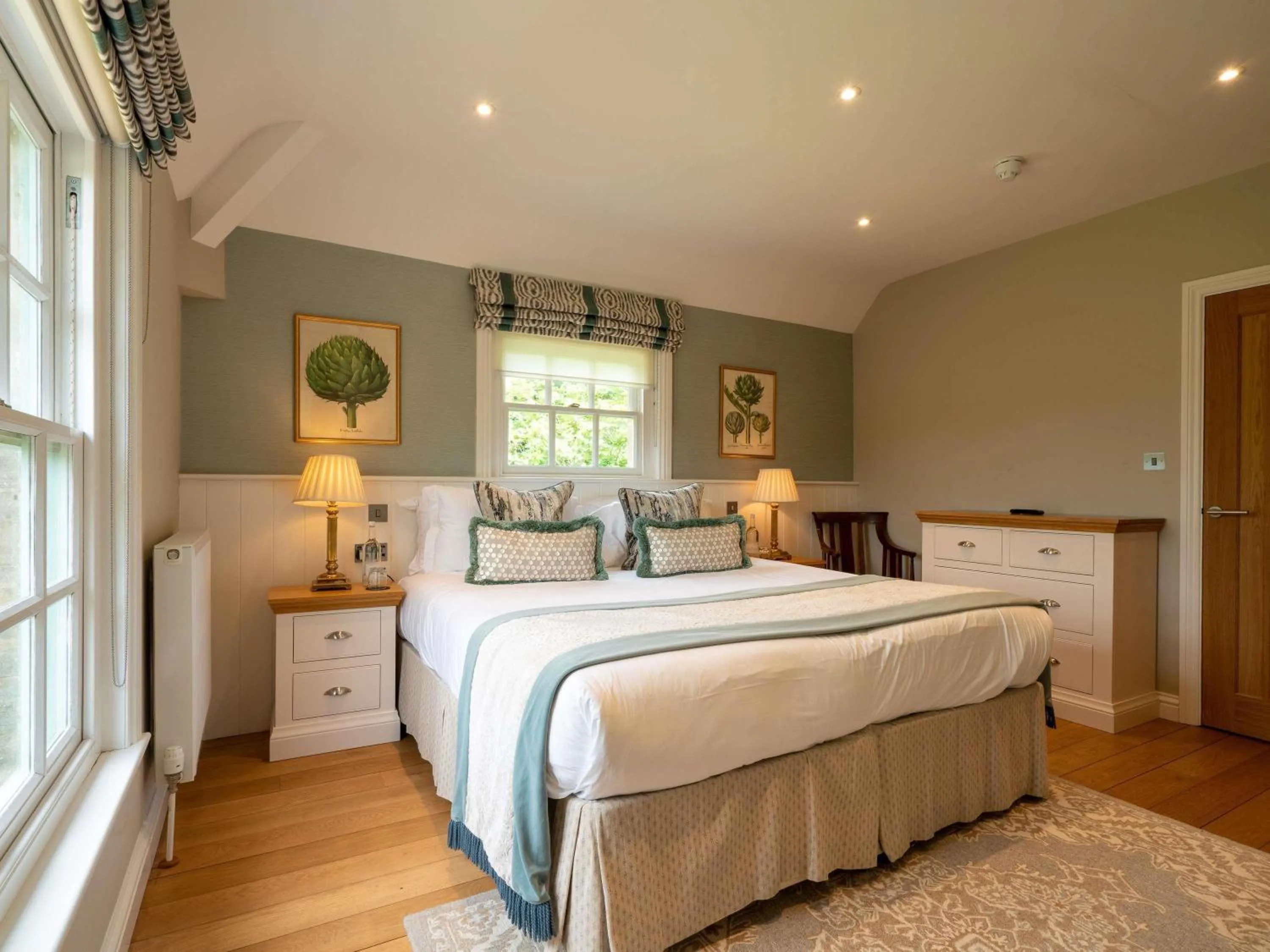Bedroom, Bed in Lucknam Park, Emblems Collection