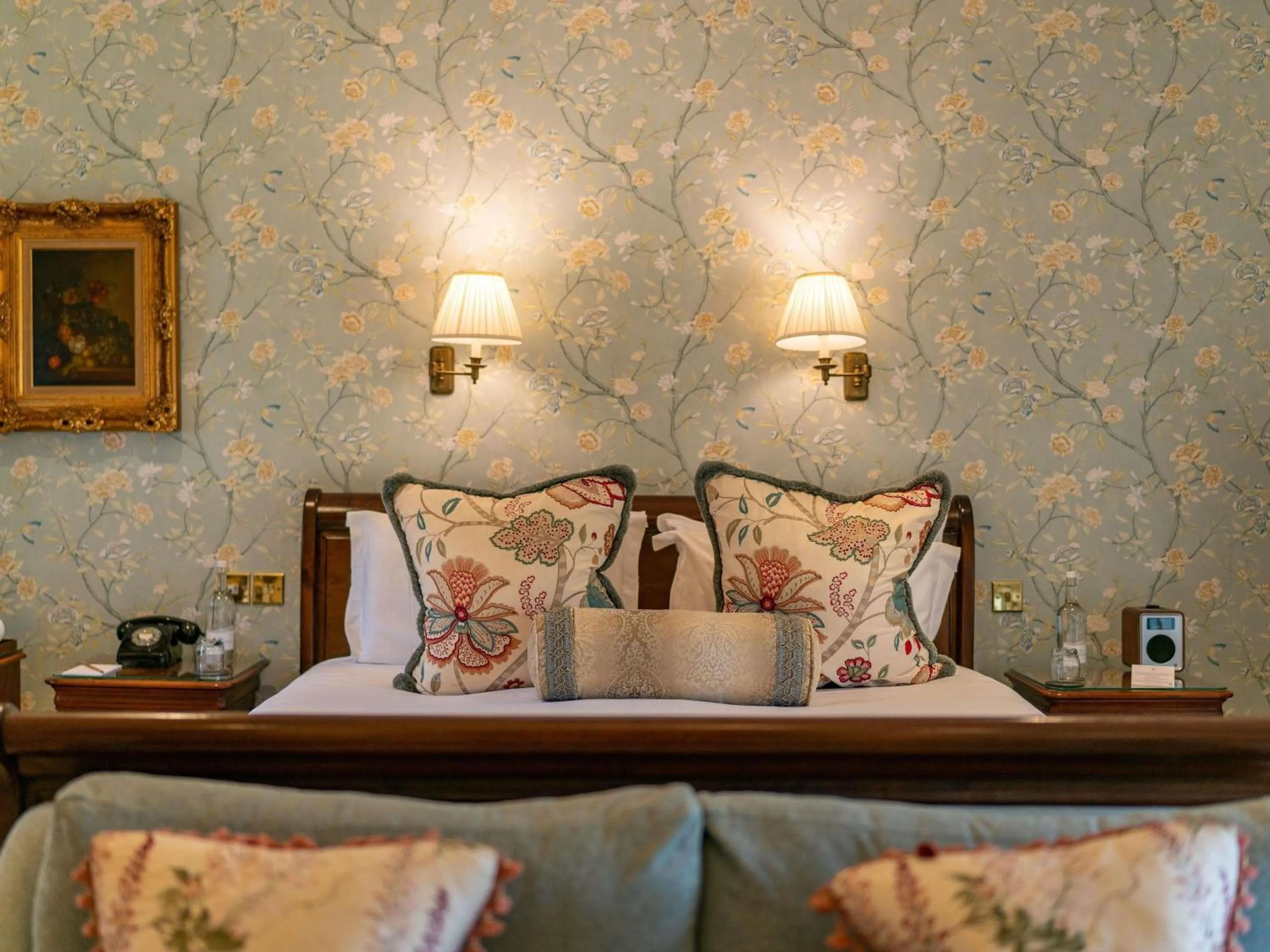 Bedroom, Bed in Lucknam Park, Emblems Collection