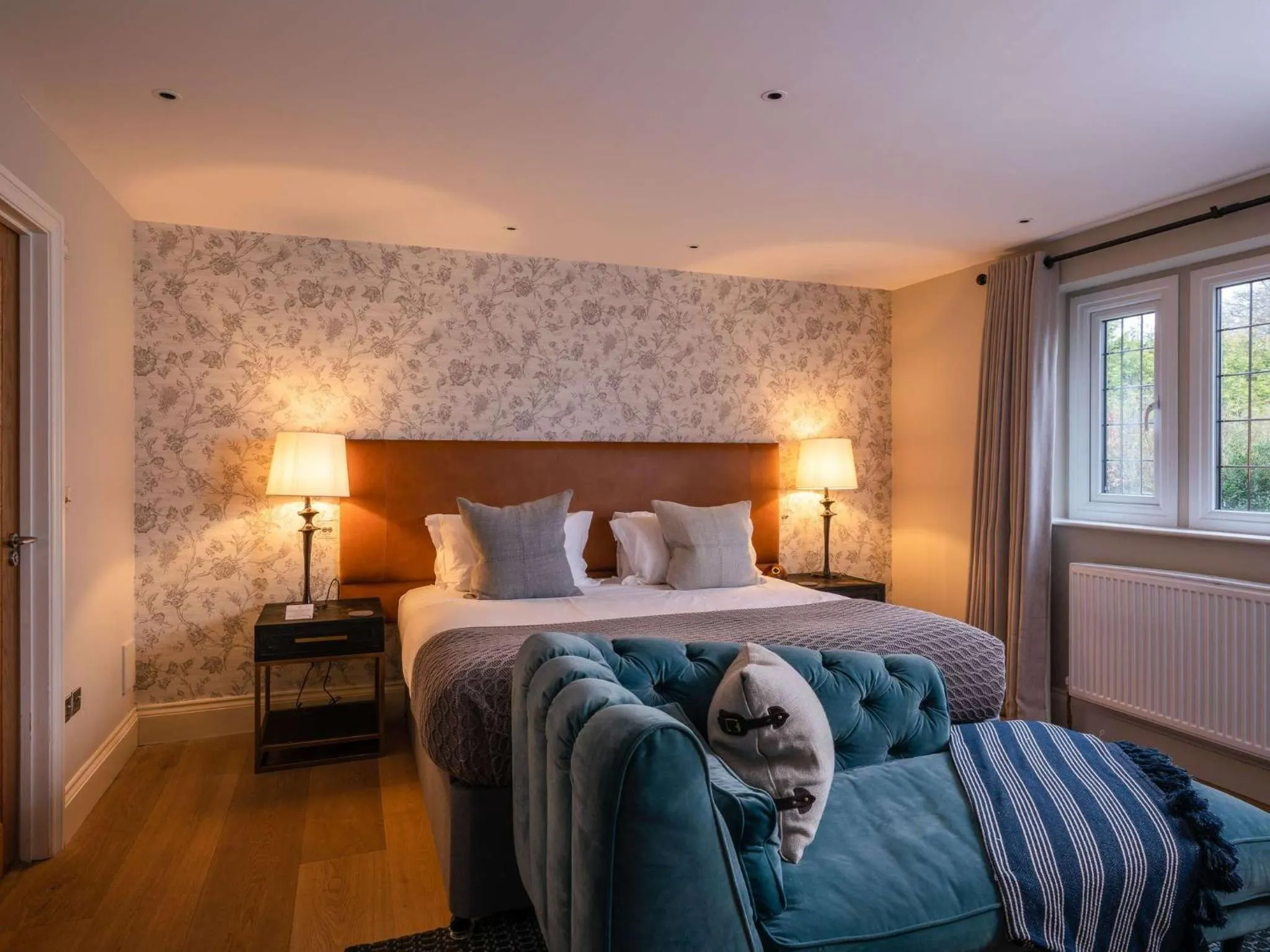 Bedroom, Bed in Lucknam Park, Emblems Collection