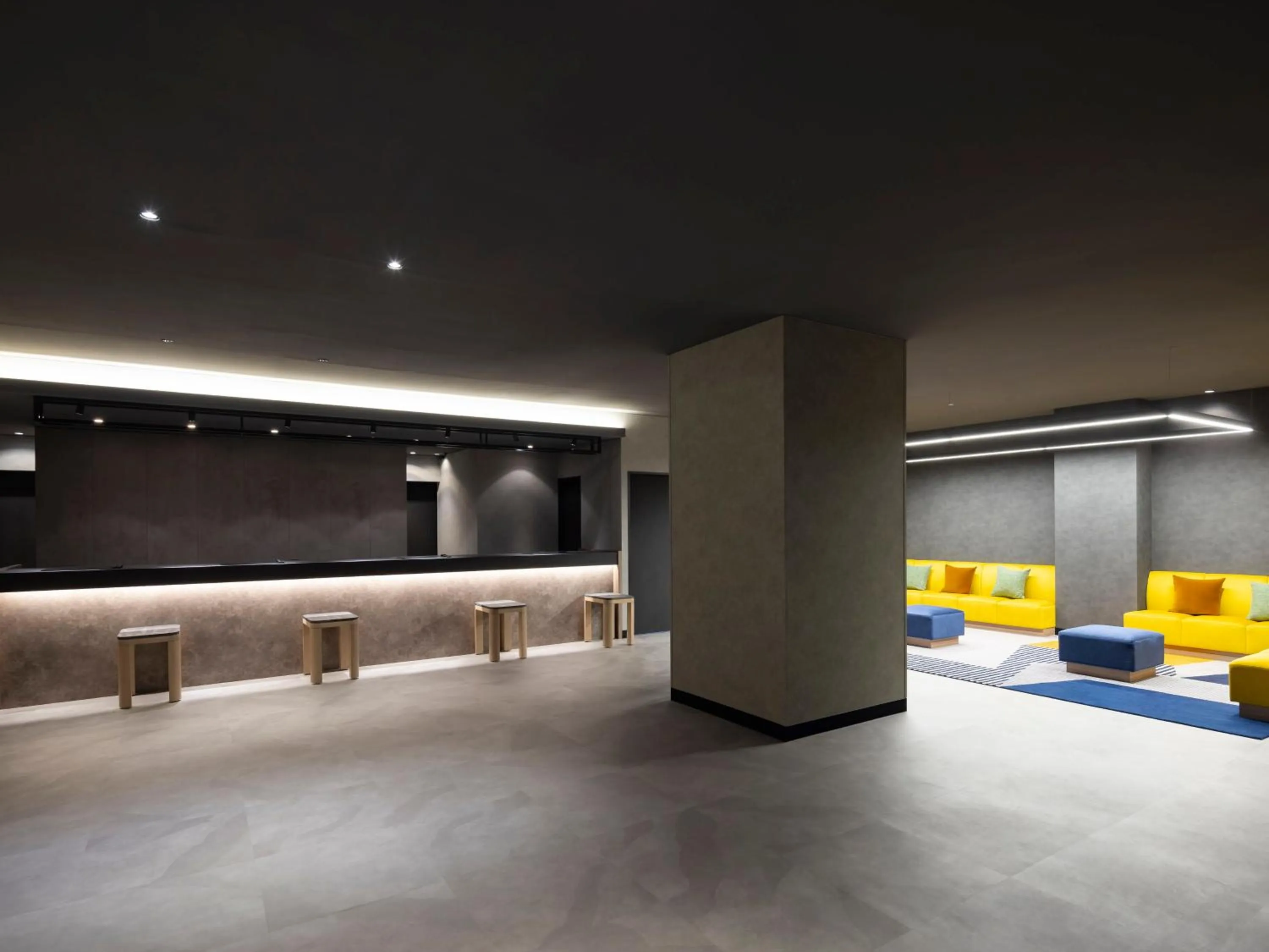 Lobby or reception in HOTEL MYSTAYS Miyazaki