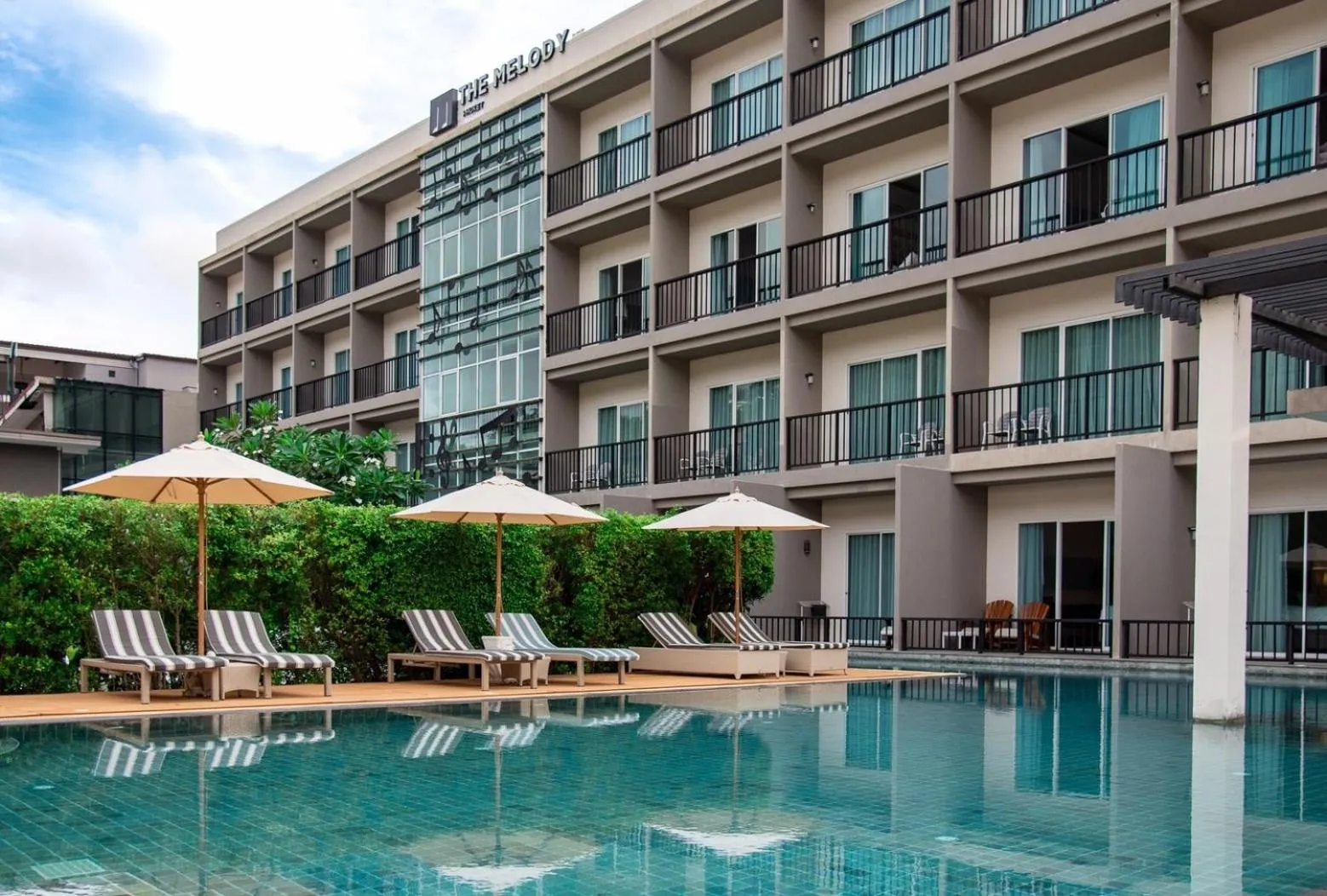 Swimming pool in The Melody Phuket - SHA Extra Plus
