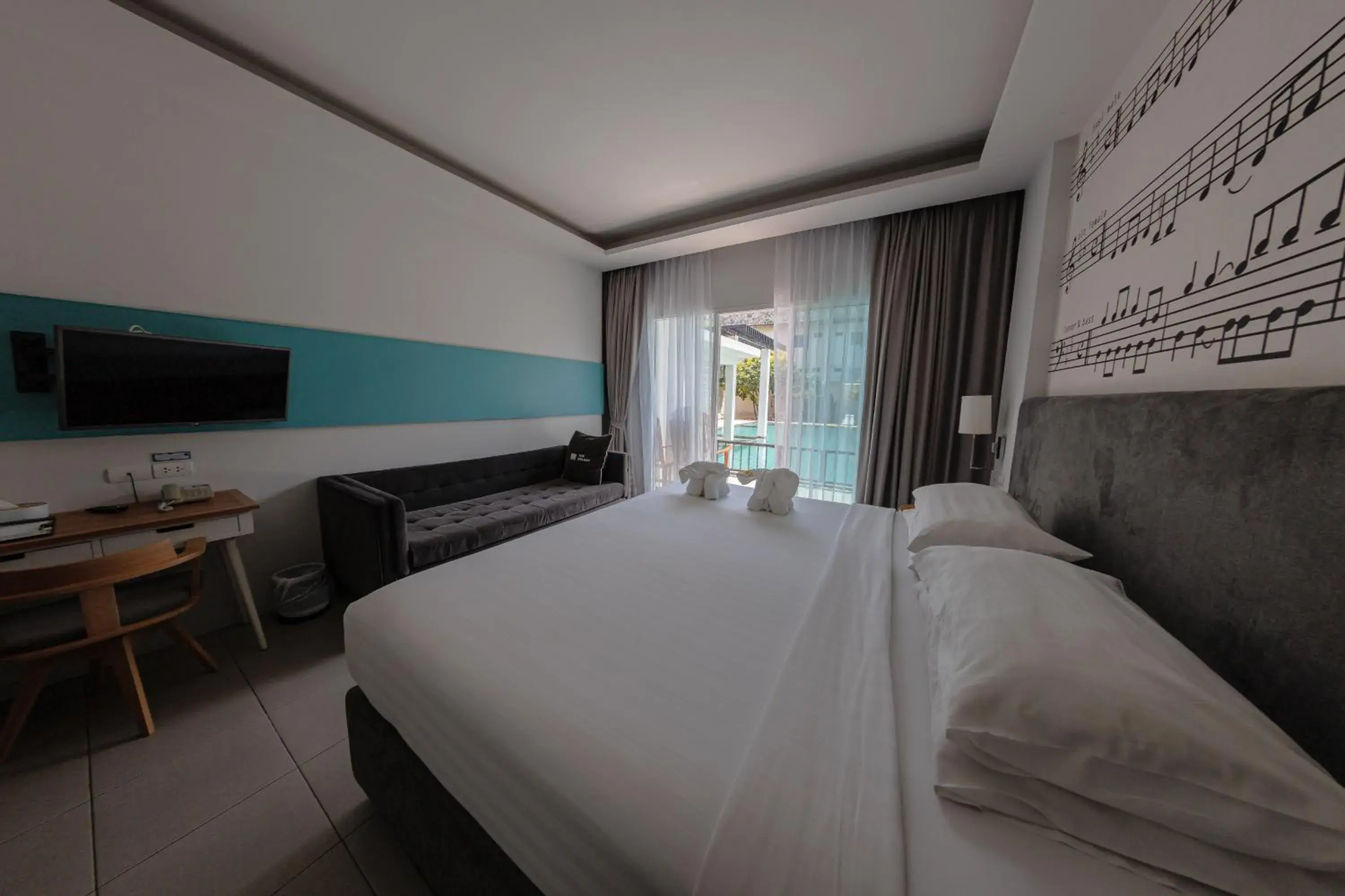 View (from property/room), Bed in The Melody Phuket - SHA Extra Plus View (from property/room), Bed in The Melody Phuket - SHA Extra Plus