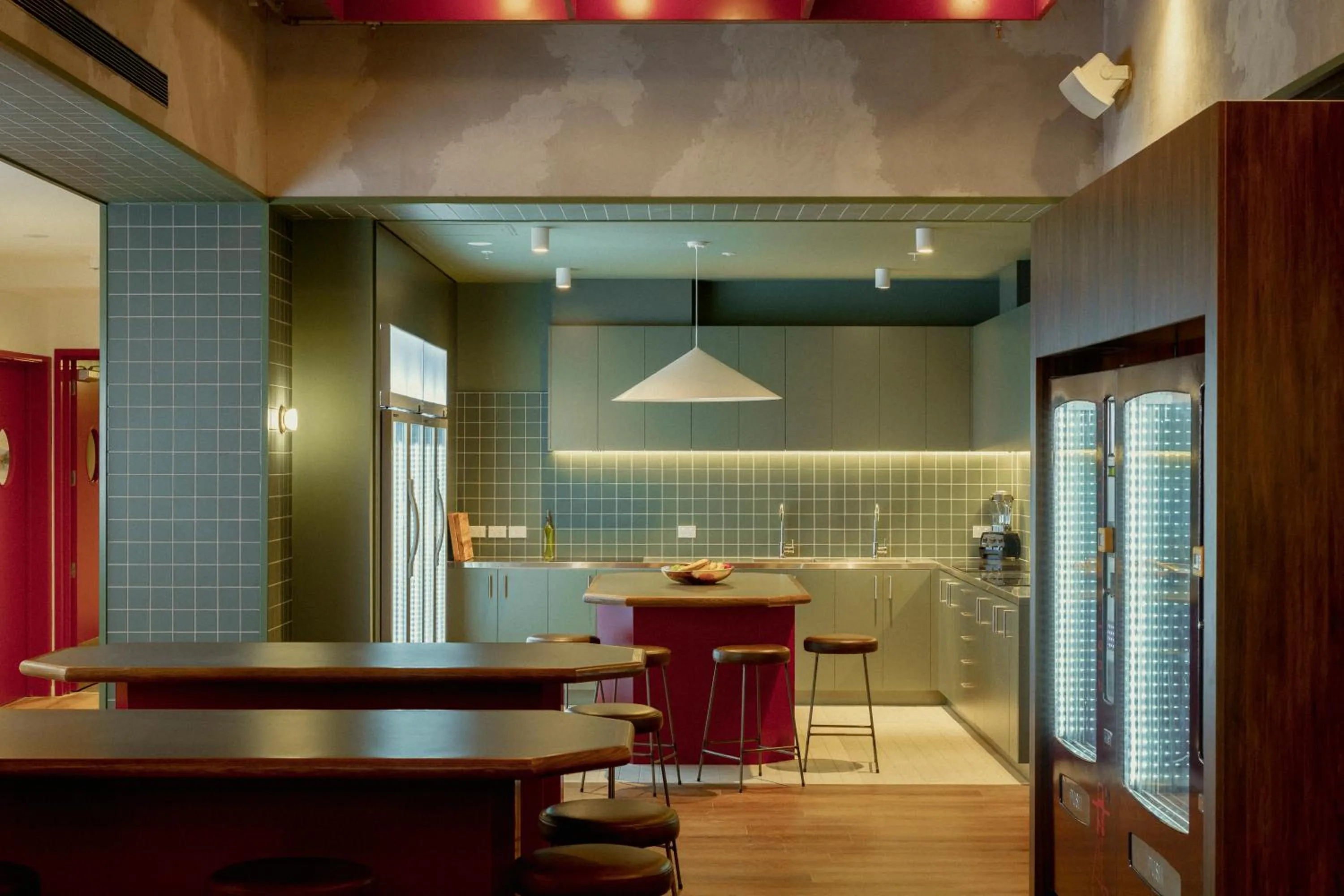 Communal kitchen in Drifter Christchurch