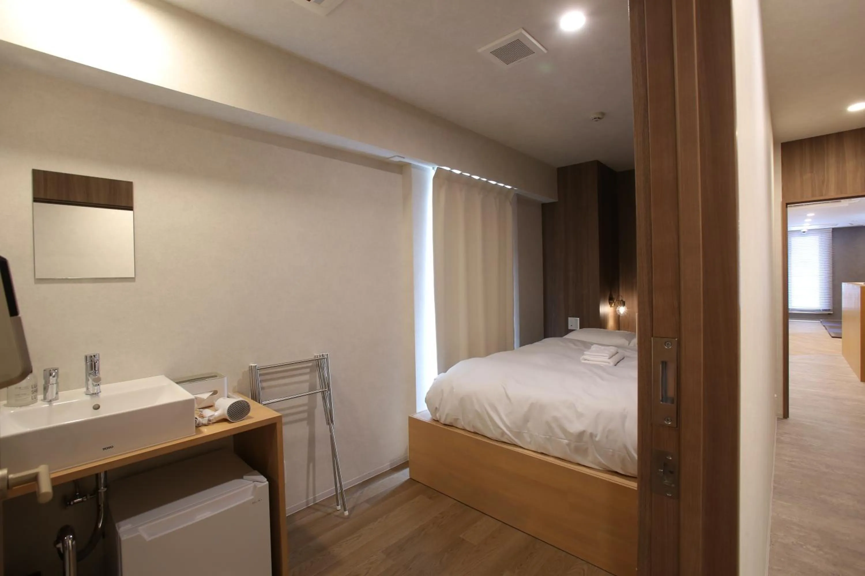 Photo of the whole room, Bed in OHWA hostel minowa station